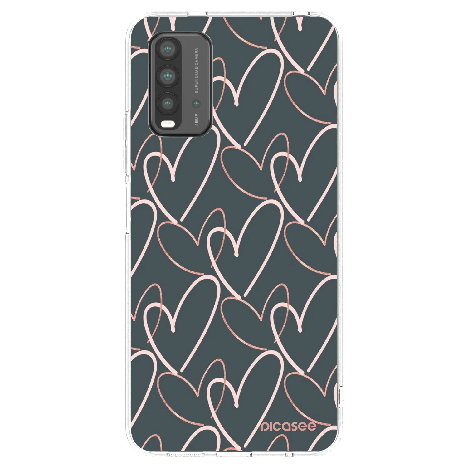 Picasee silikonový černý obal pro Xiaomi Redmi 9T - Hodně lásky