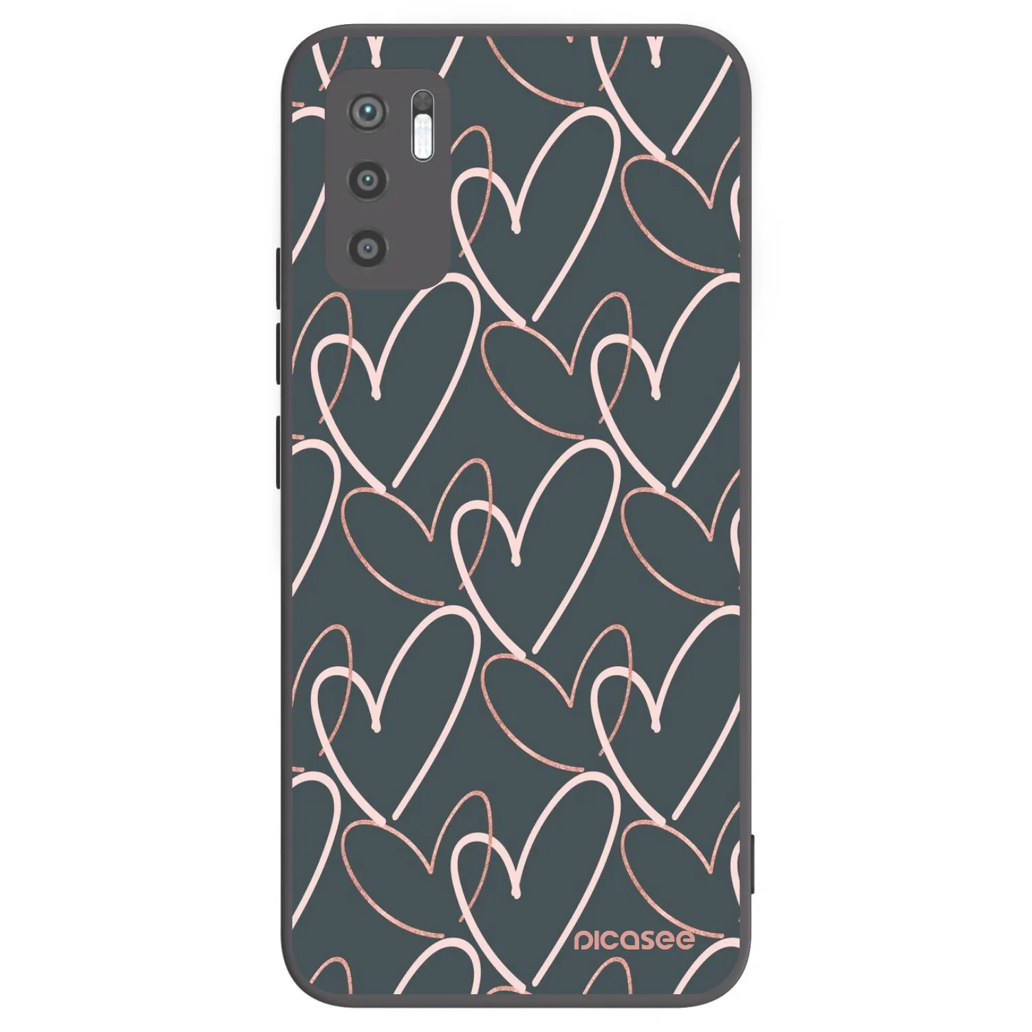 Picasee silikonový černý obal pro Xiaomi Redmi Note 10 5G - Hodně lásky