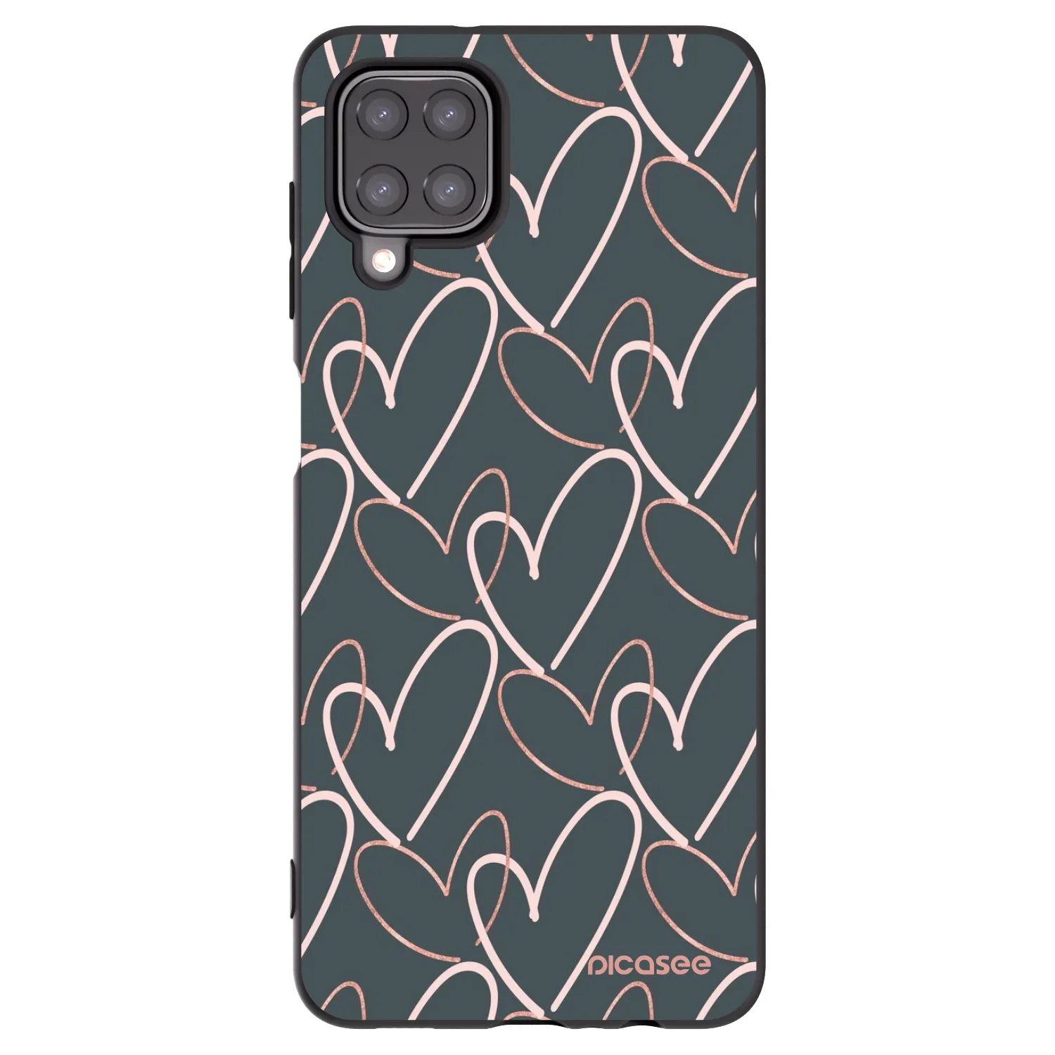 Picasee silikonový černý obal pro Samsung Galaxy M12 M127F - Hodně lásky