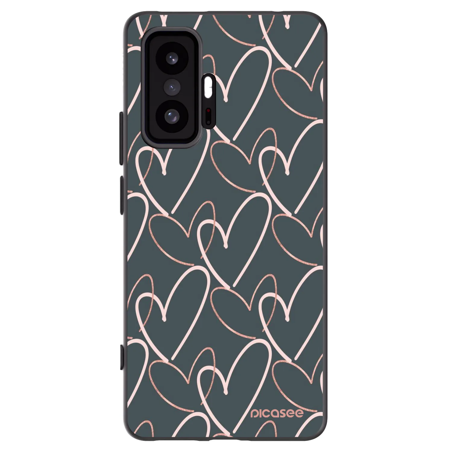 Picasee silikonový černý obal pro Xiaomi 11T Pro - Hodně lásky