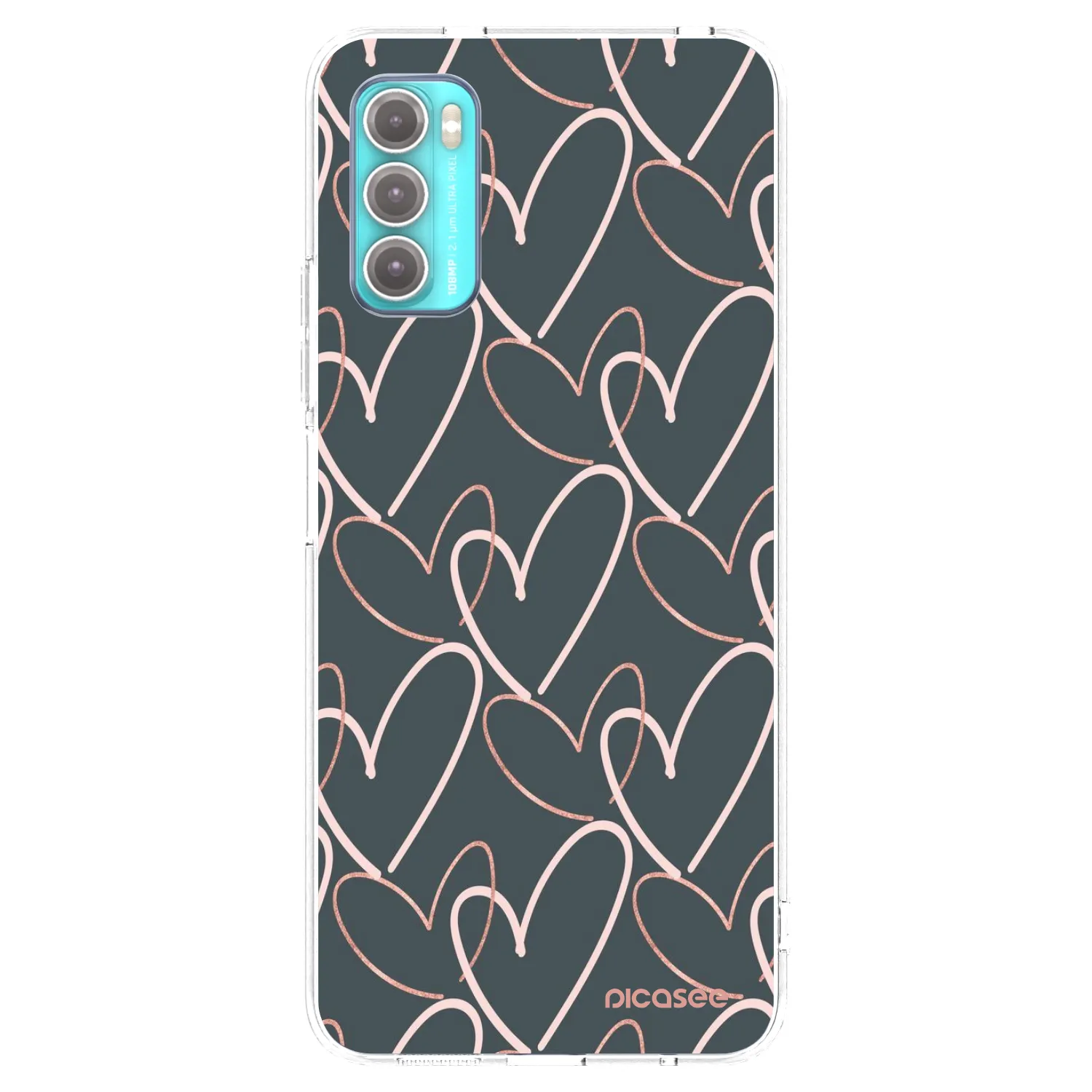 Picasee silikonový průhledný obal pro Motorola Moto G60 - Hodně lásky