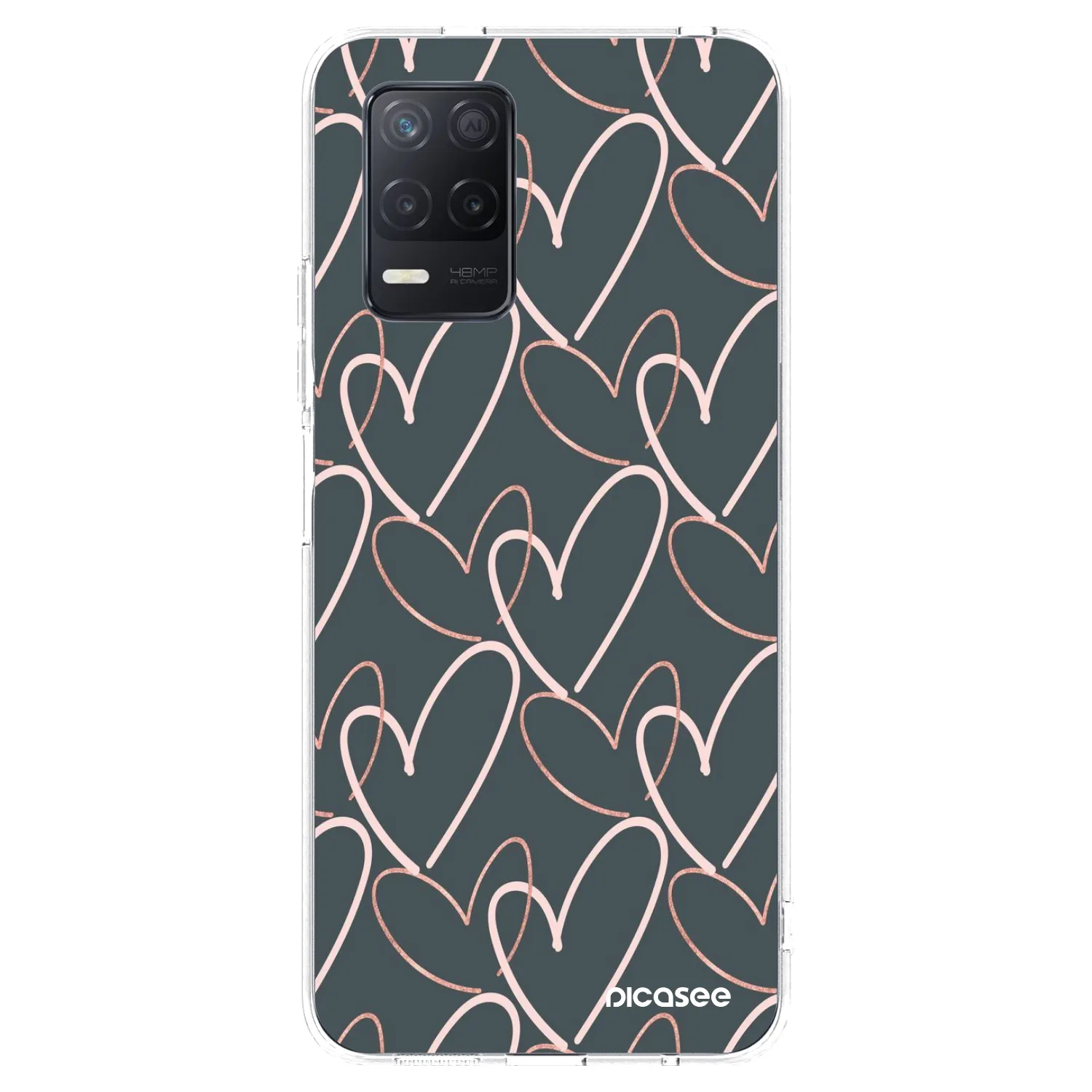 Picasee silikonový průhledný obal pro Realme 8 5G - Hodně lásky