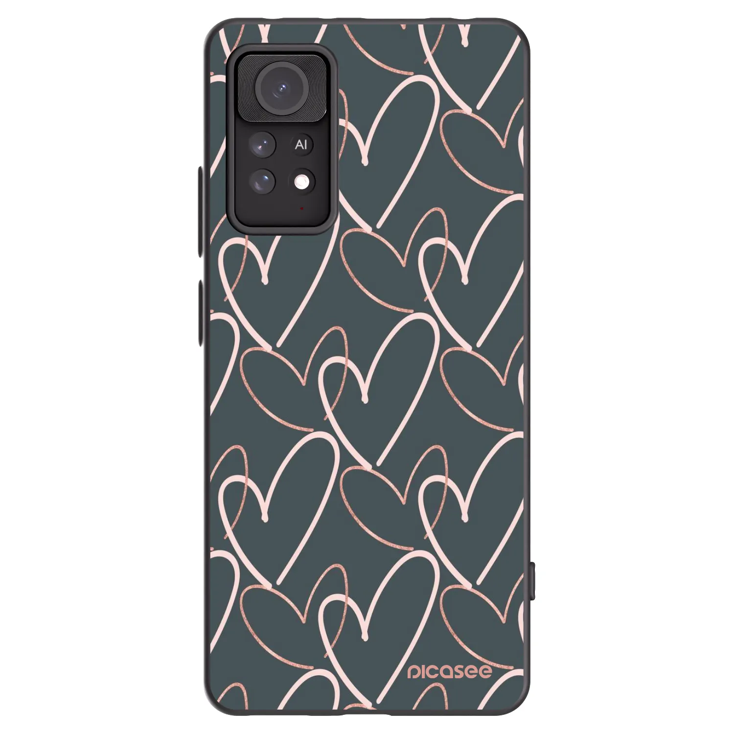 Picasee silikonový černý obal pro Xiaomi Redmi Note 11 Pro - Hodně lásky