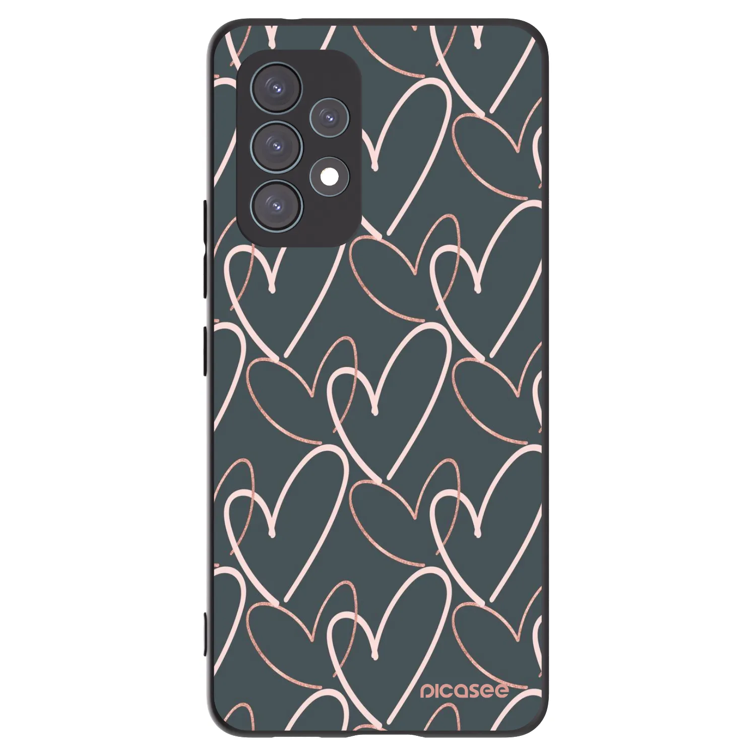 Picasee silikonový černý obal pro Samsung Galaxy A53 5G A536 - Hodně lásky