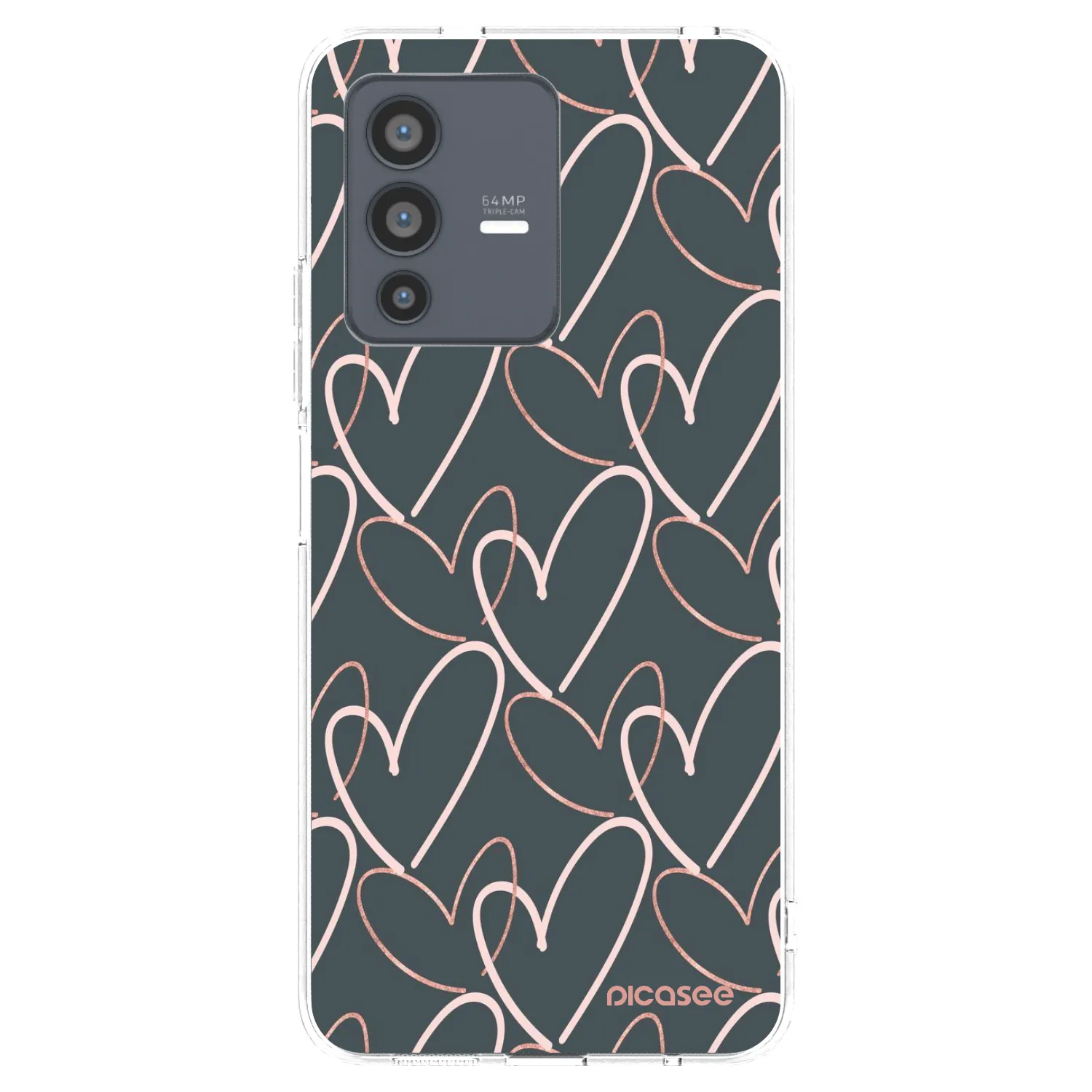 Picasee silikonový průhledný obal pro Vivo V23 5G - Hodně lásky