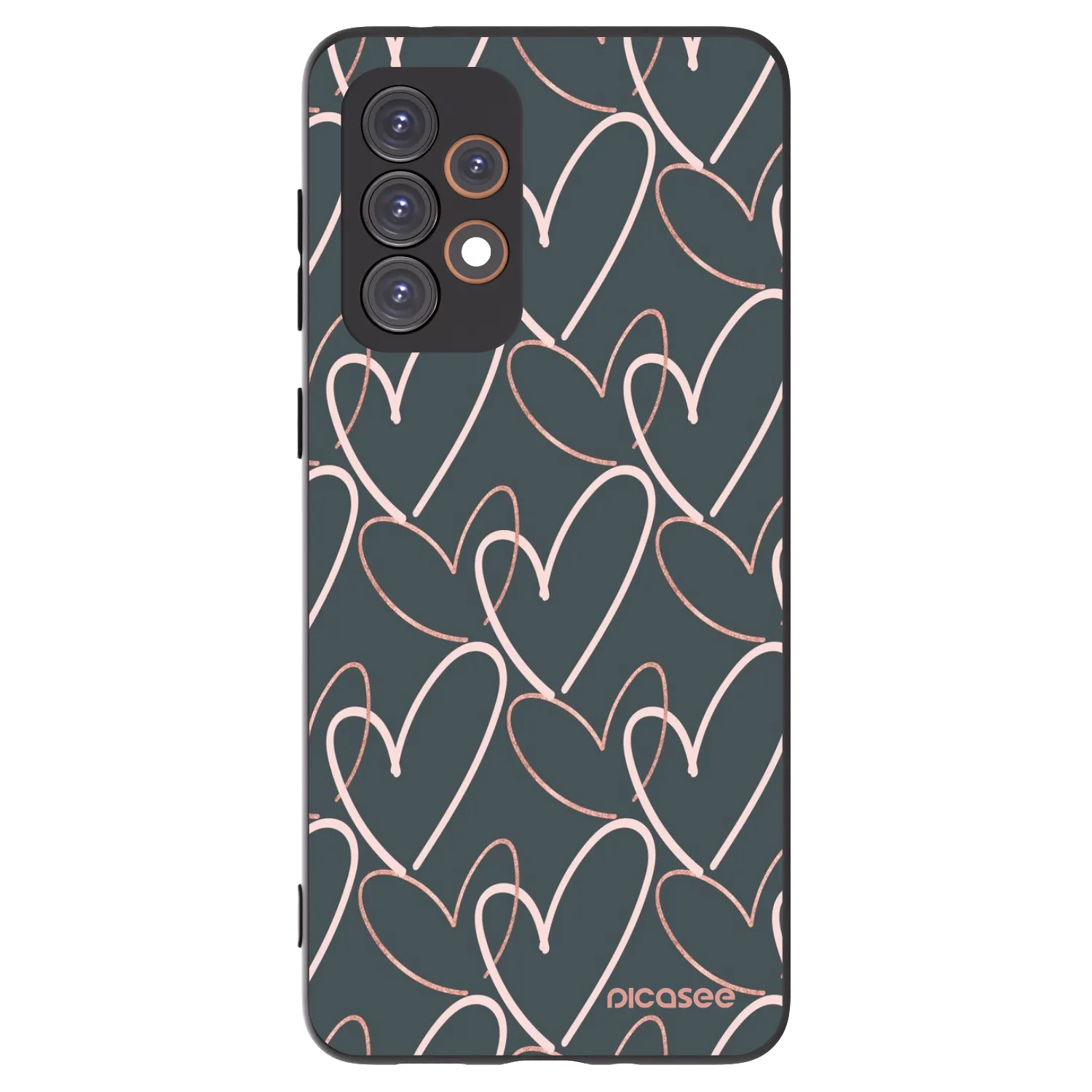 Picasee silikonový černý obal pro Samsung Galaxy A33 5G A336 - Hodně lásky