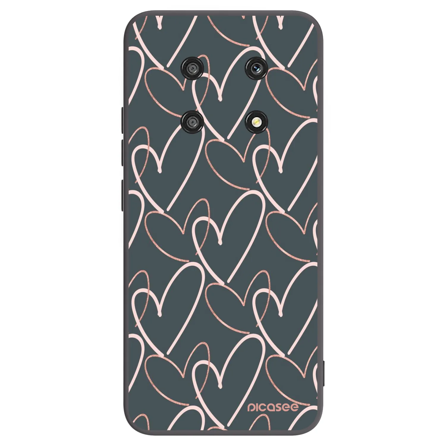 Picasee silikonový černý obal pro Honor Magic4 Lite 5G - Hodně lásky