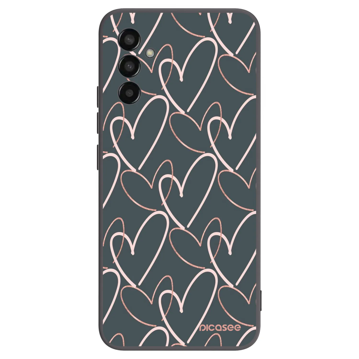 Picasee silikonový černý obal pro Samsung Galaxy M13 M135F - Hodně lásky