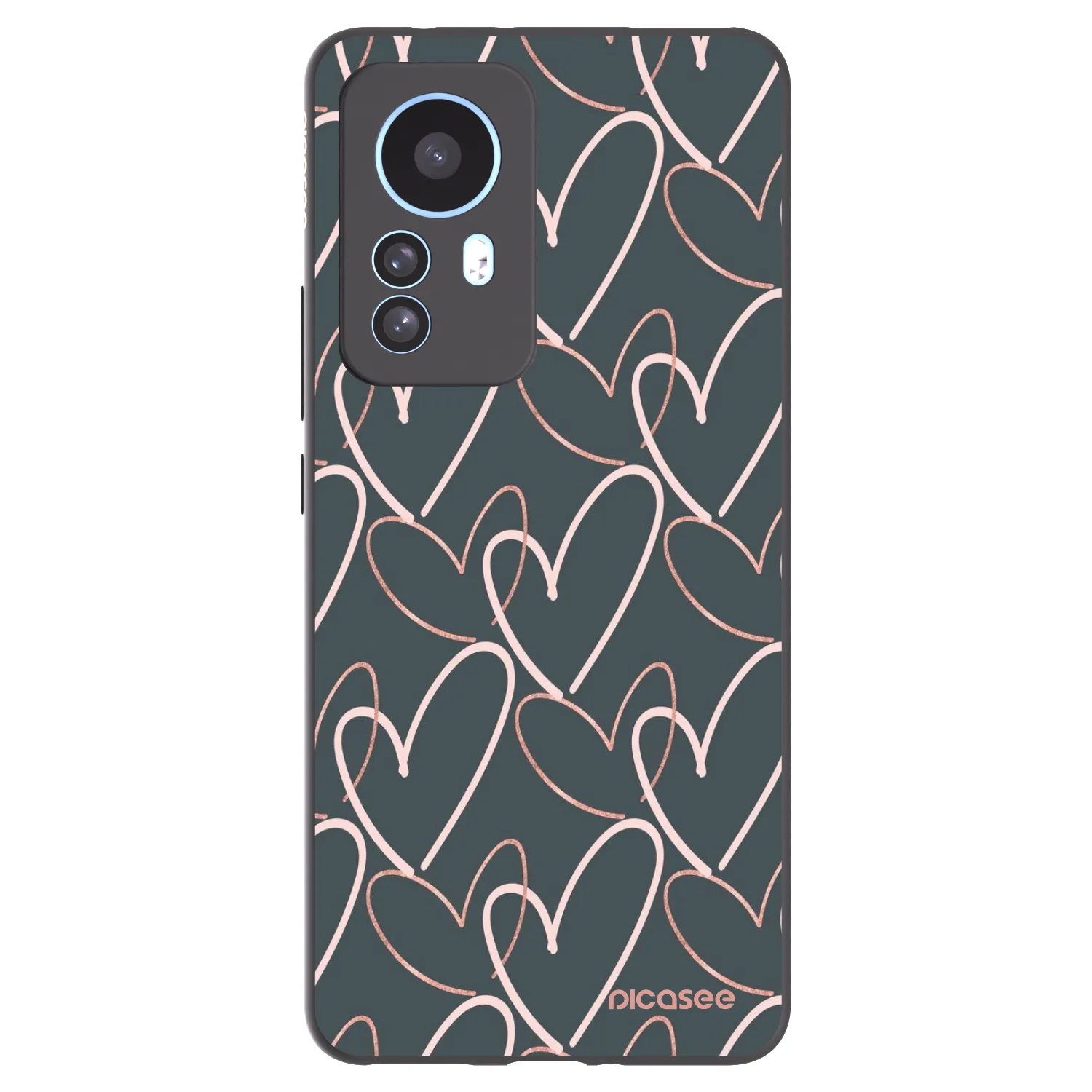 Picasee silikonový černý obal pro Xiaomi 12T - Hodně lásky