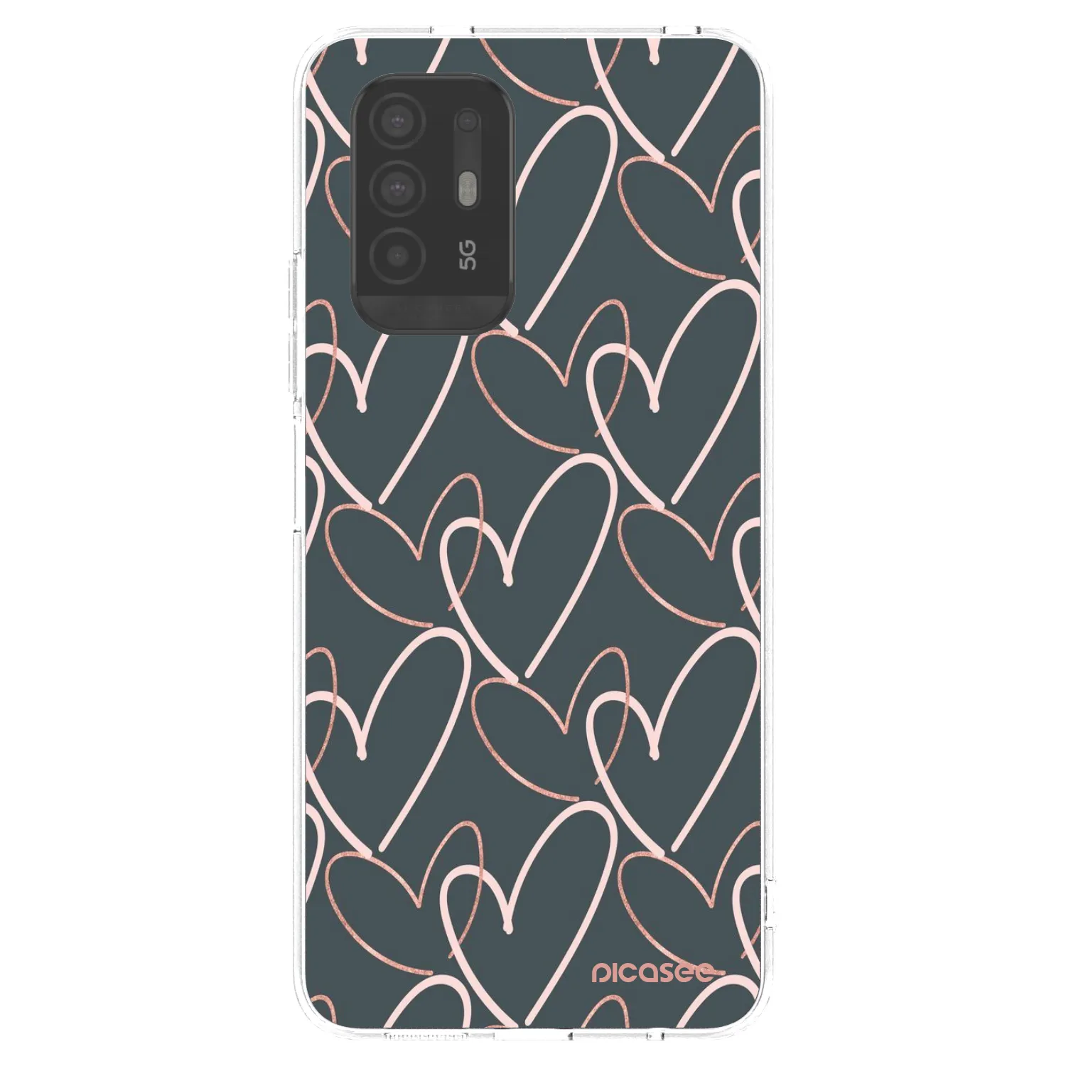Picasee silikonový průhledný obal pro OPPO A94 5G - Hodně lásky