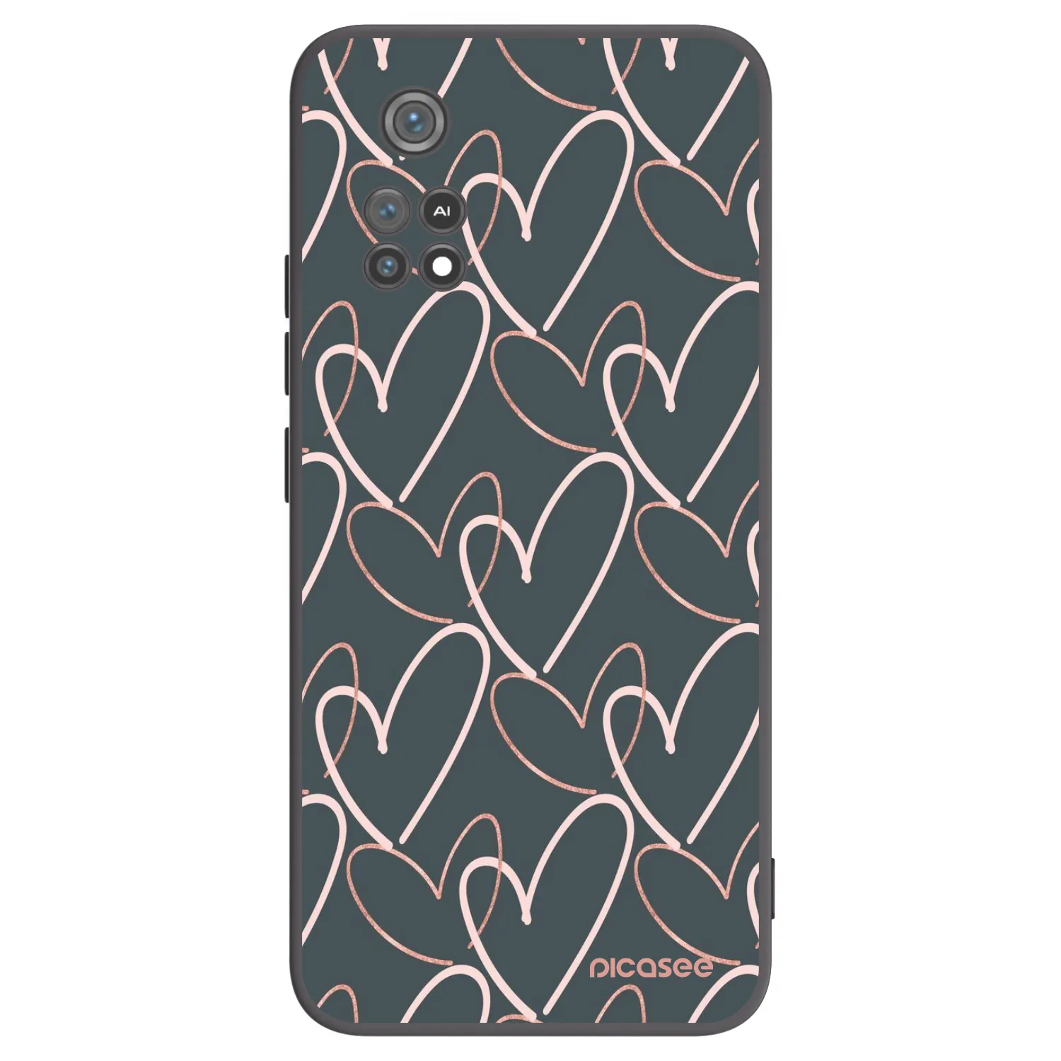 Picasee silikonový černý obal pro Xiaomi Poco M4 Pro - Hodně lásky