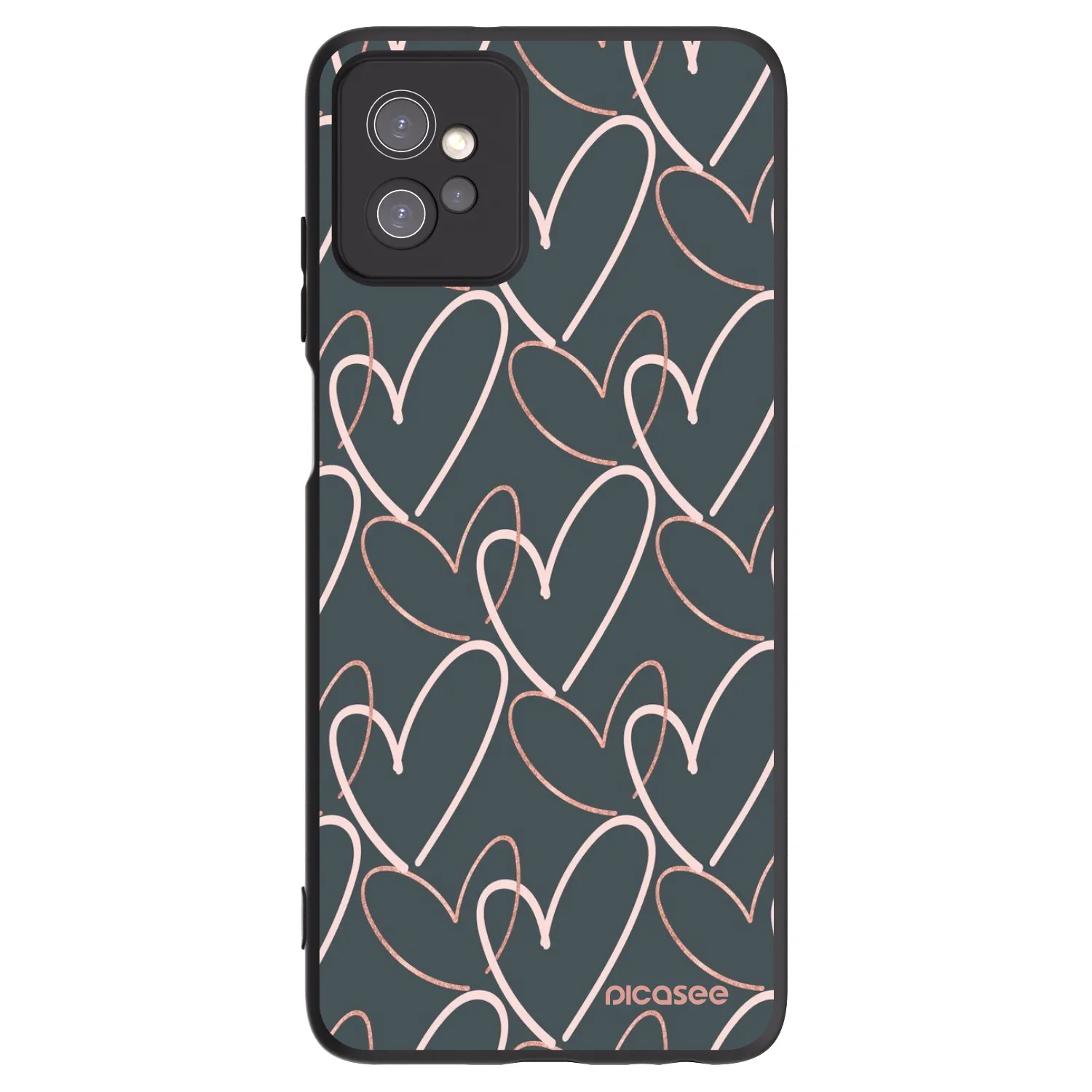 Picasee silikonový černý obal pro Motorola Moto G32 - Hodně lásky