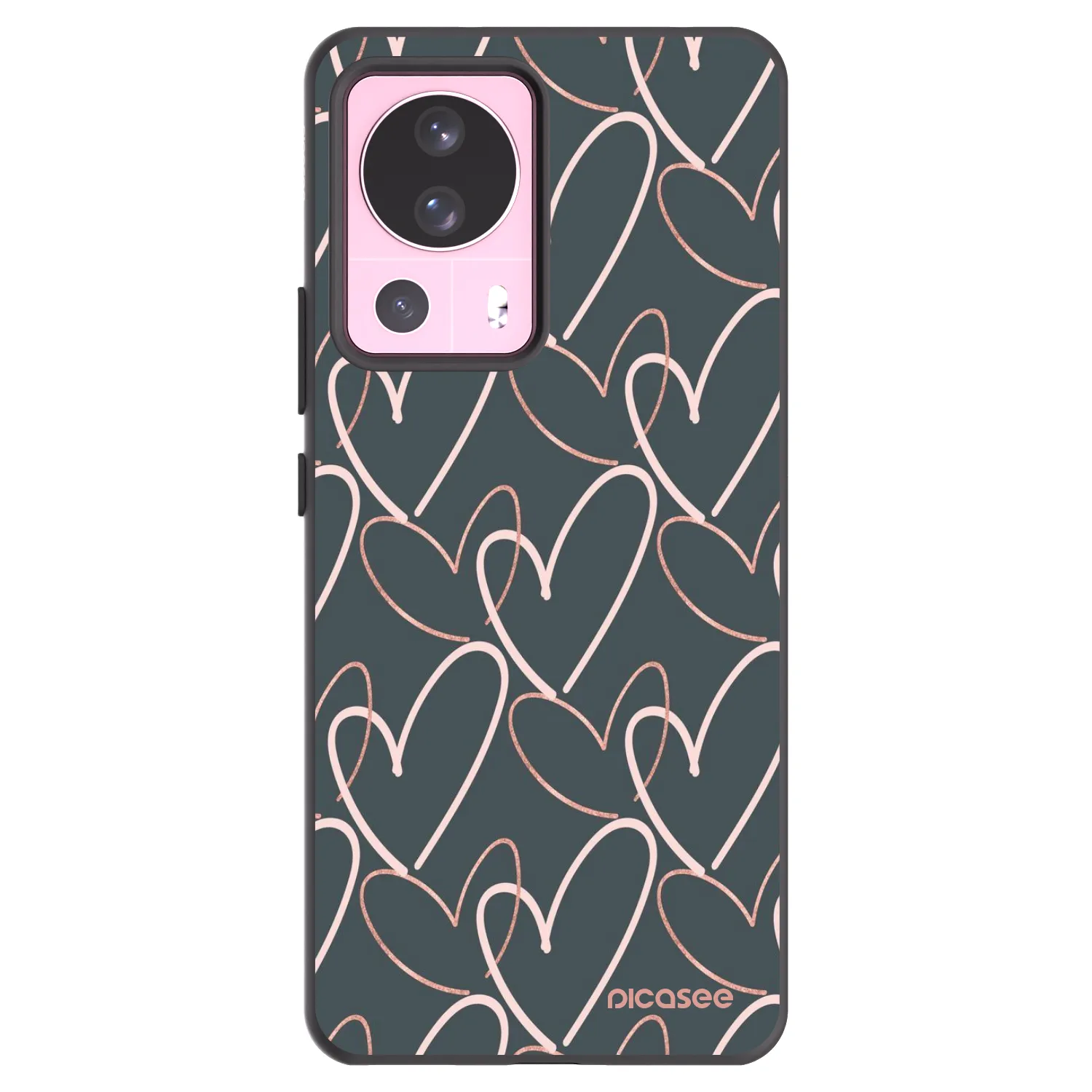 Picasee silikonový černý obal pro Xiaomi 13 Lite - Hodně lásky