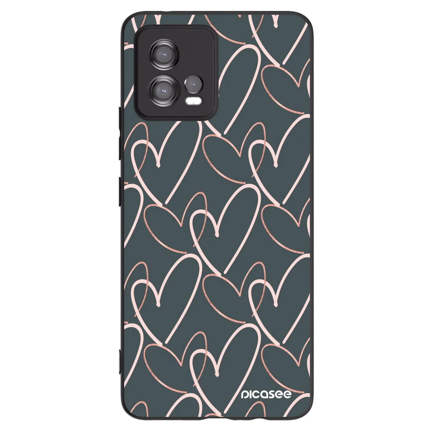 Picasee silikonový černý obal pro Motorola Moto G72 - Hodně lásky