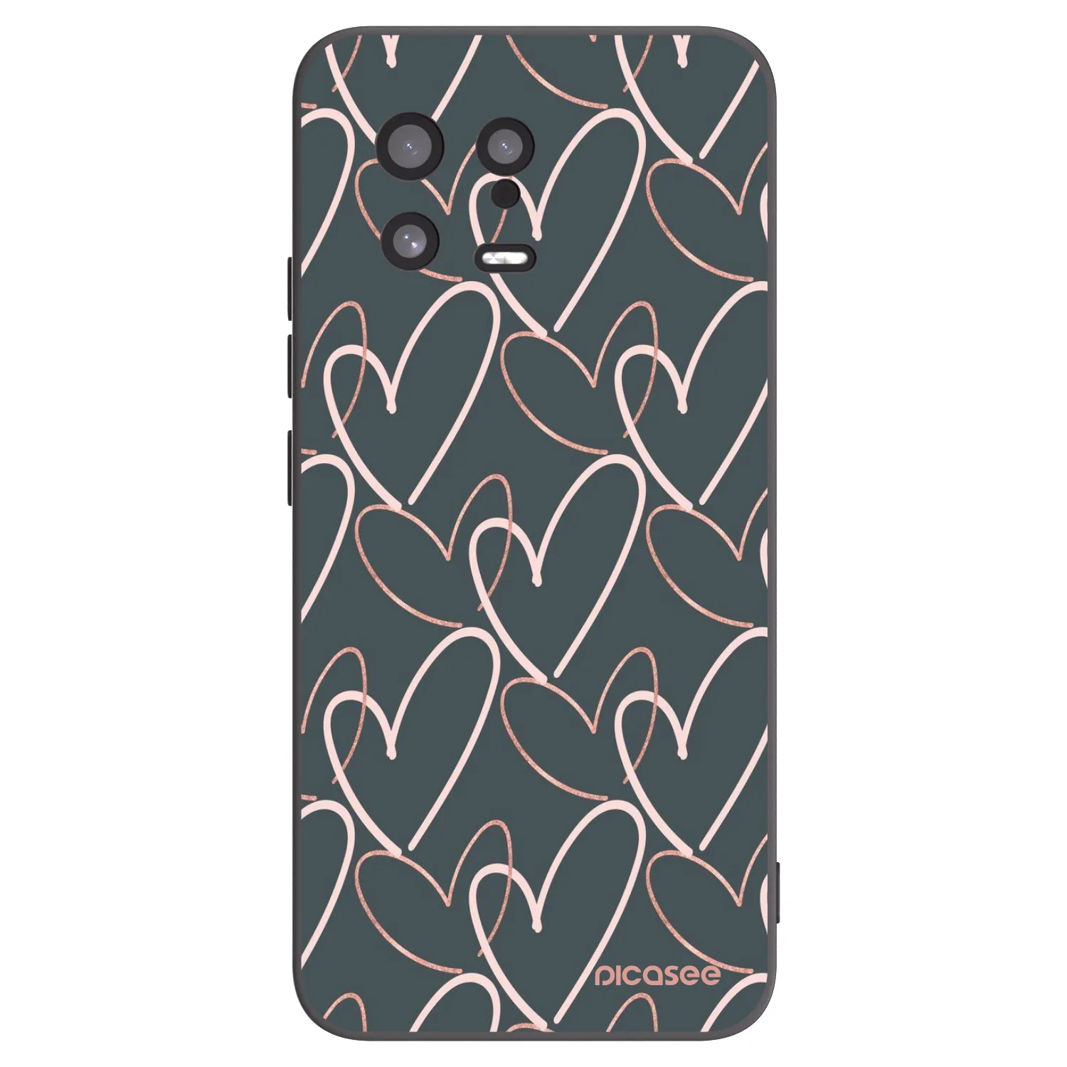 Picasee silikonový černý obal pro Xiaomi 13 - Hodně lásky