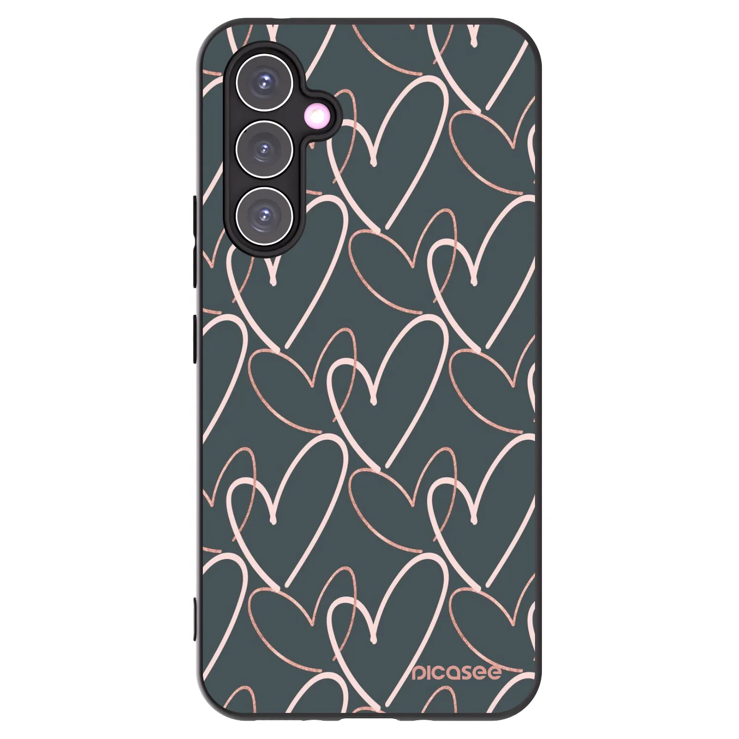 Picasee silikonový černý obal pro Samsung Galaxy A54 5G A546B - Hodně lásky