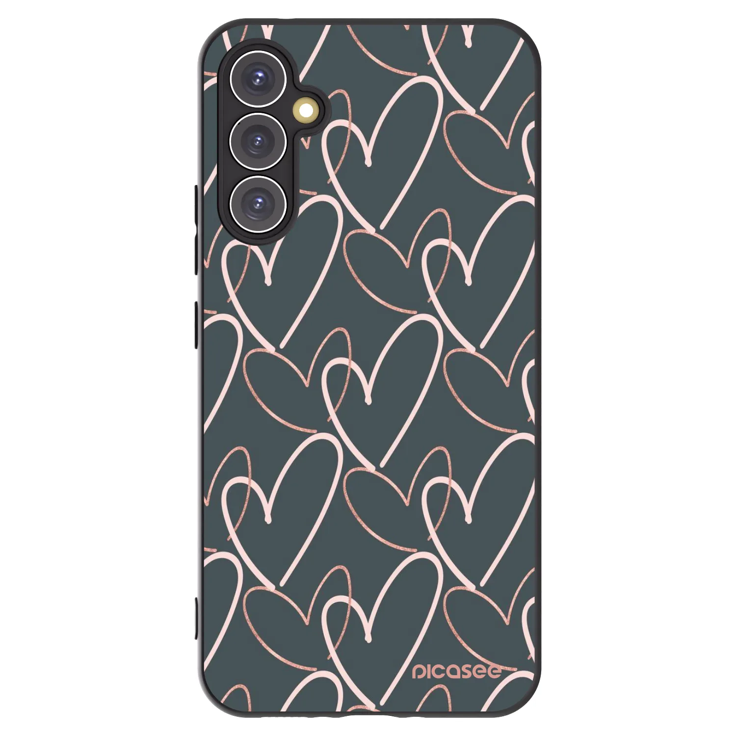 Picasee silikonový černý obal pro Samsung Galaxy A34 5G A346B - Hodně lásky