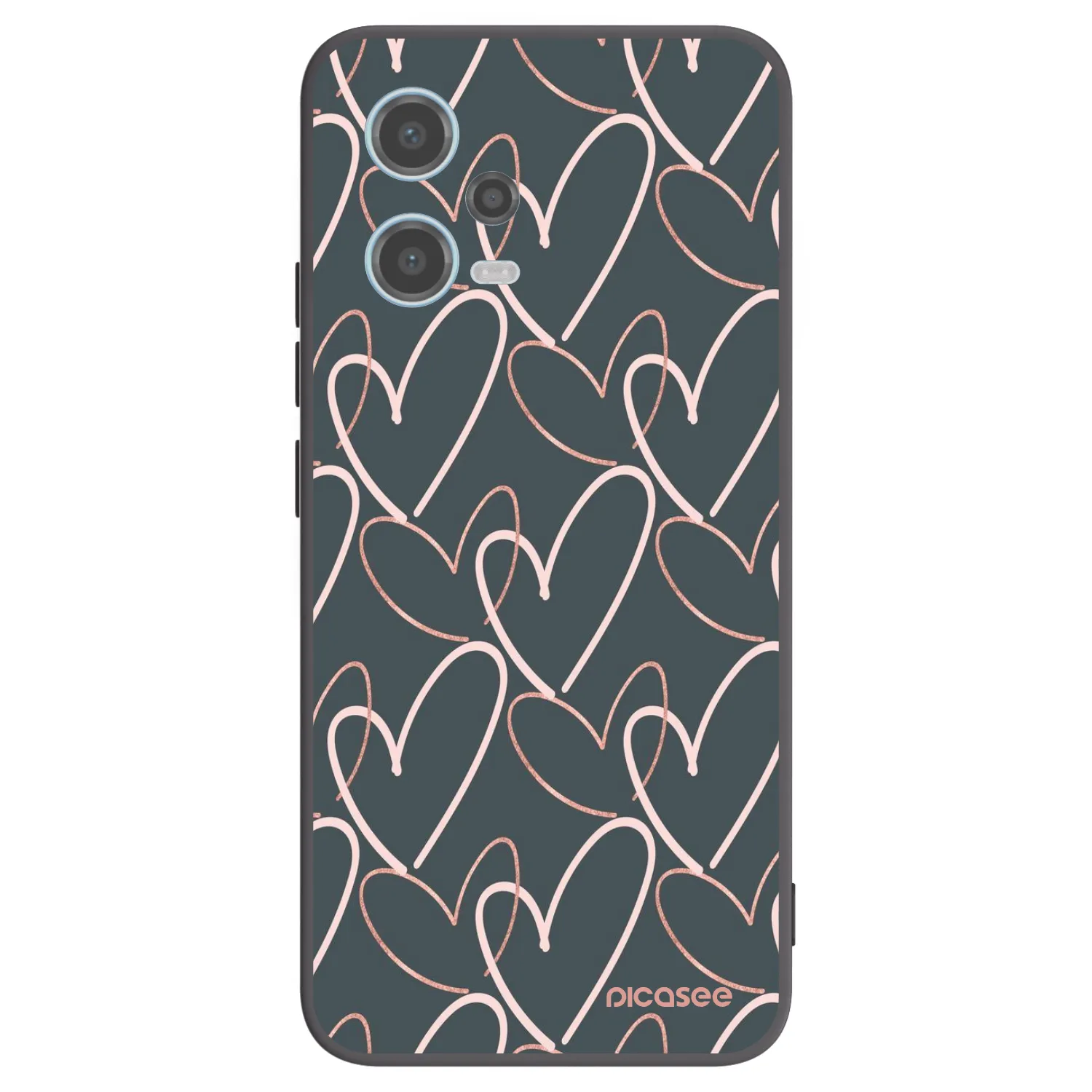 Picasee silikonový černý obal pro Xiaomi Redmi Note 12 5G - Hodně lásky