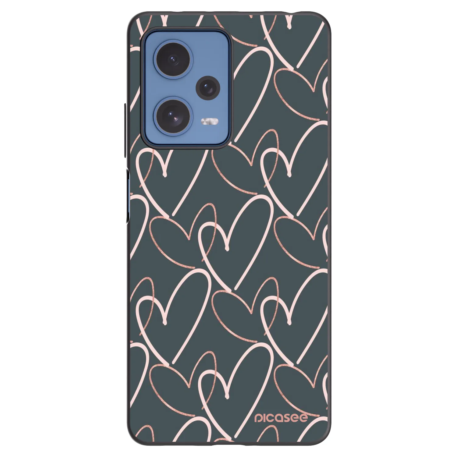 Picasee silikonový černý obal pro Xiaomi Redmi Note 12 Pro 5G - Hodně lásky