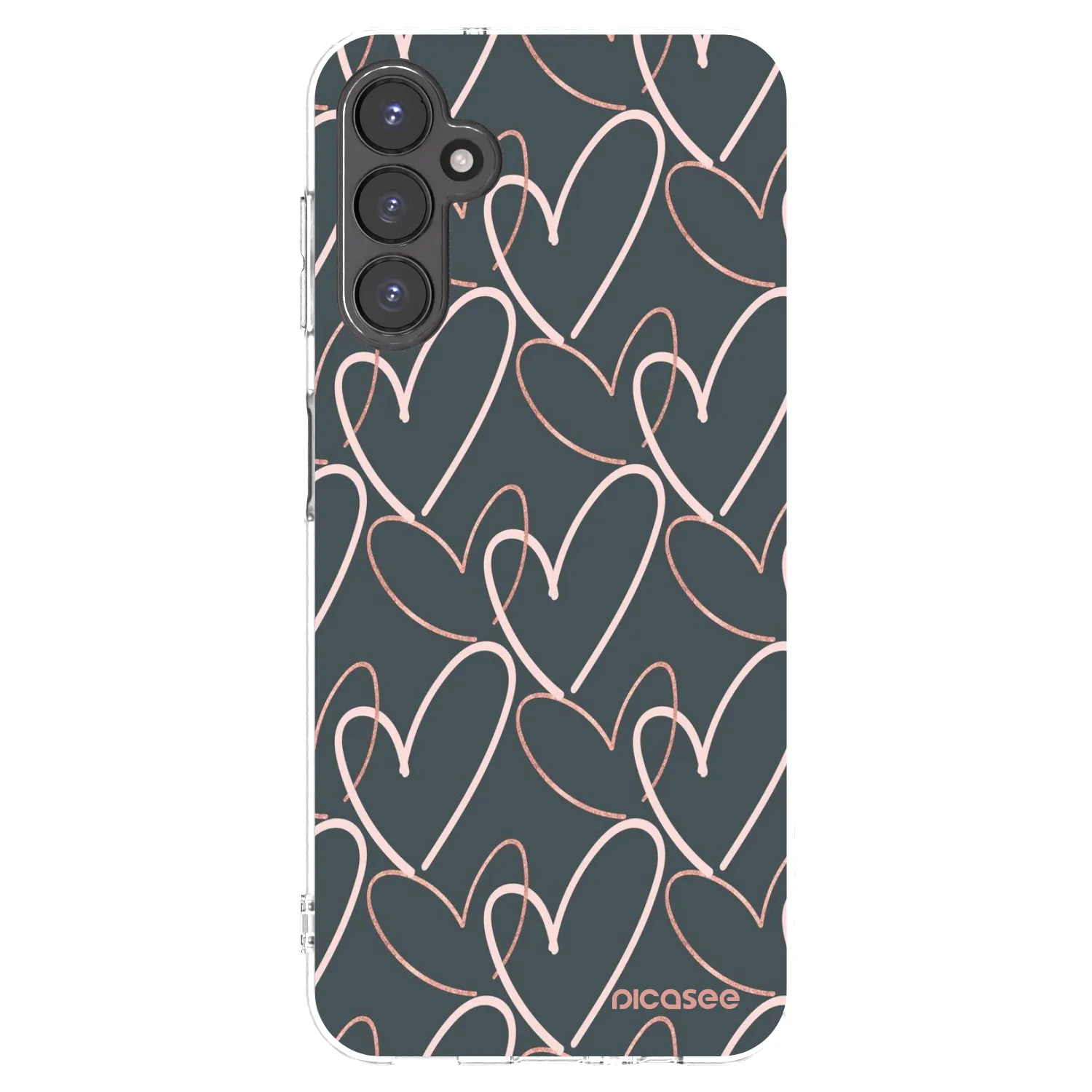 Picasee silikonový průhledný obal pro Samsung Galaxy A14 4G A145R - Hodně lásky