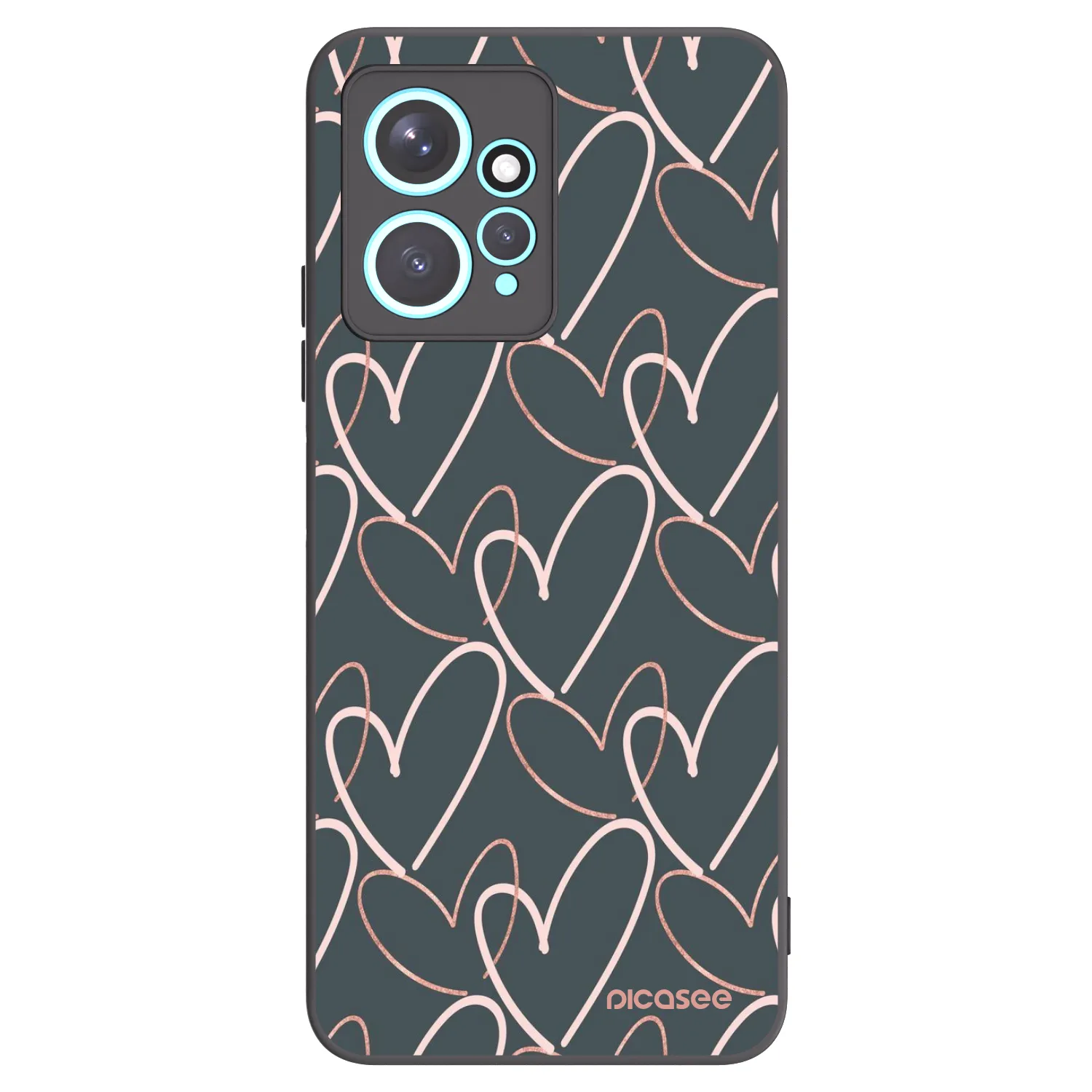 Picasee silikonový černý obal pro Xiaomi Redmi Note 12 4G - Hodně lásky