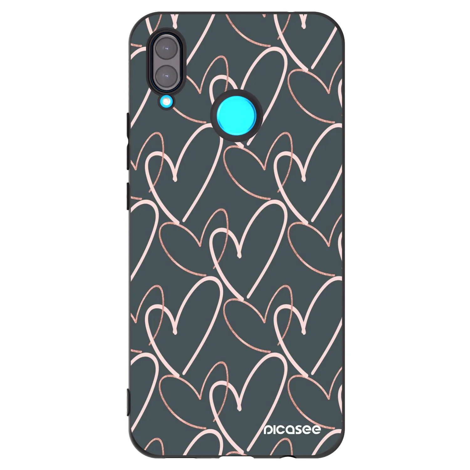 Picasee silikonový černý obal pro Huawei Nova 3i - Hodně lásky