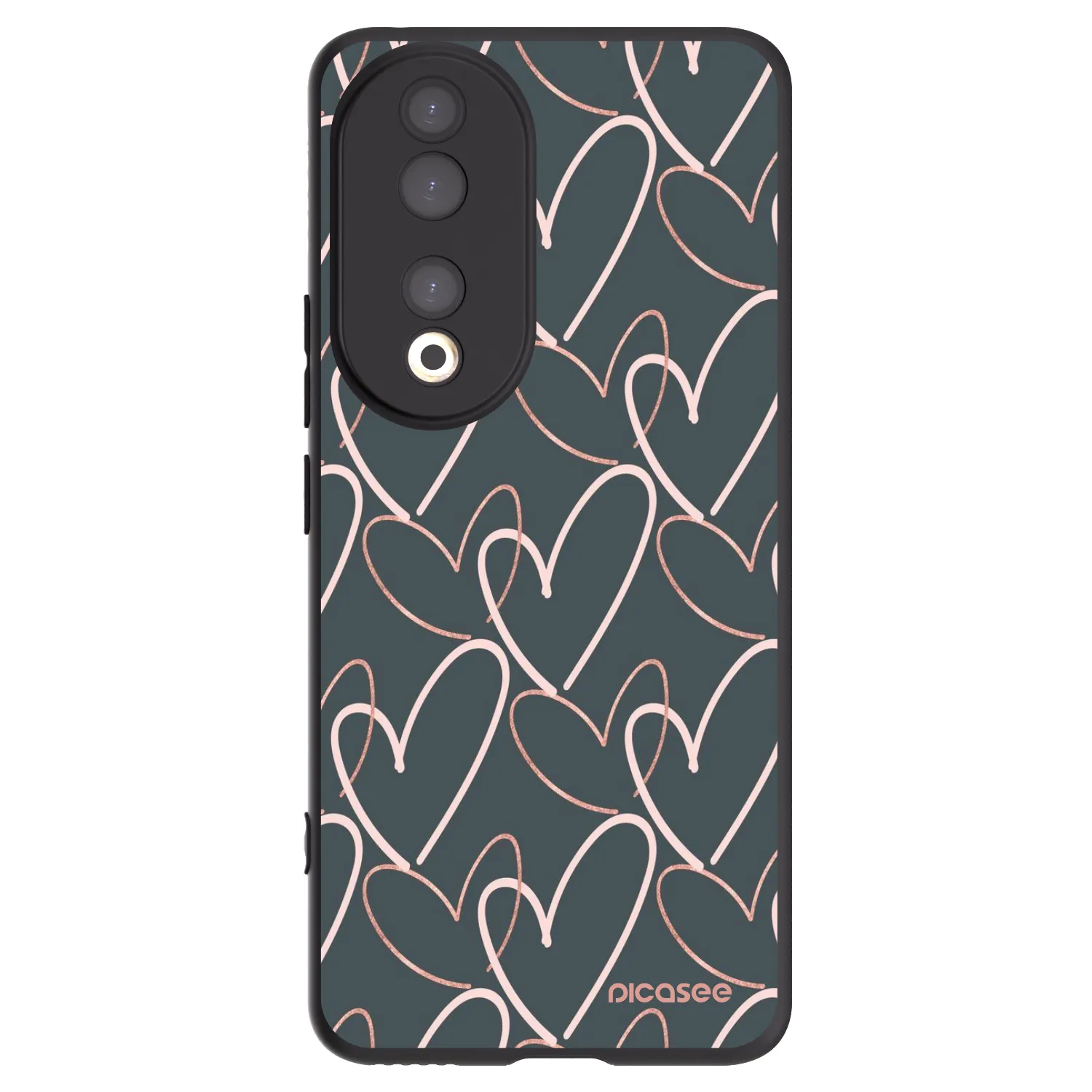 Picasee silikonový černý obal pro Honor 90 5G - Hodně lásky