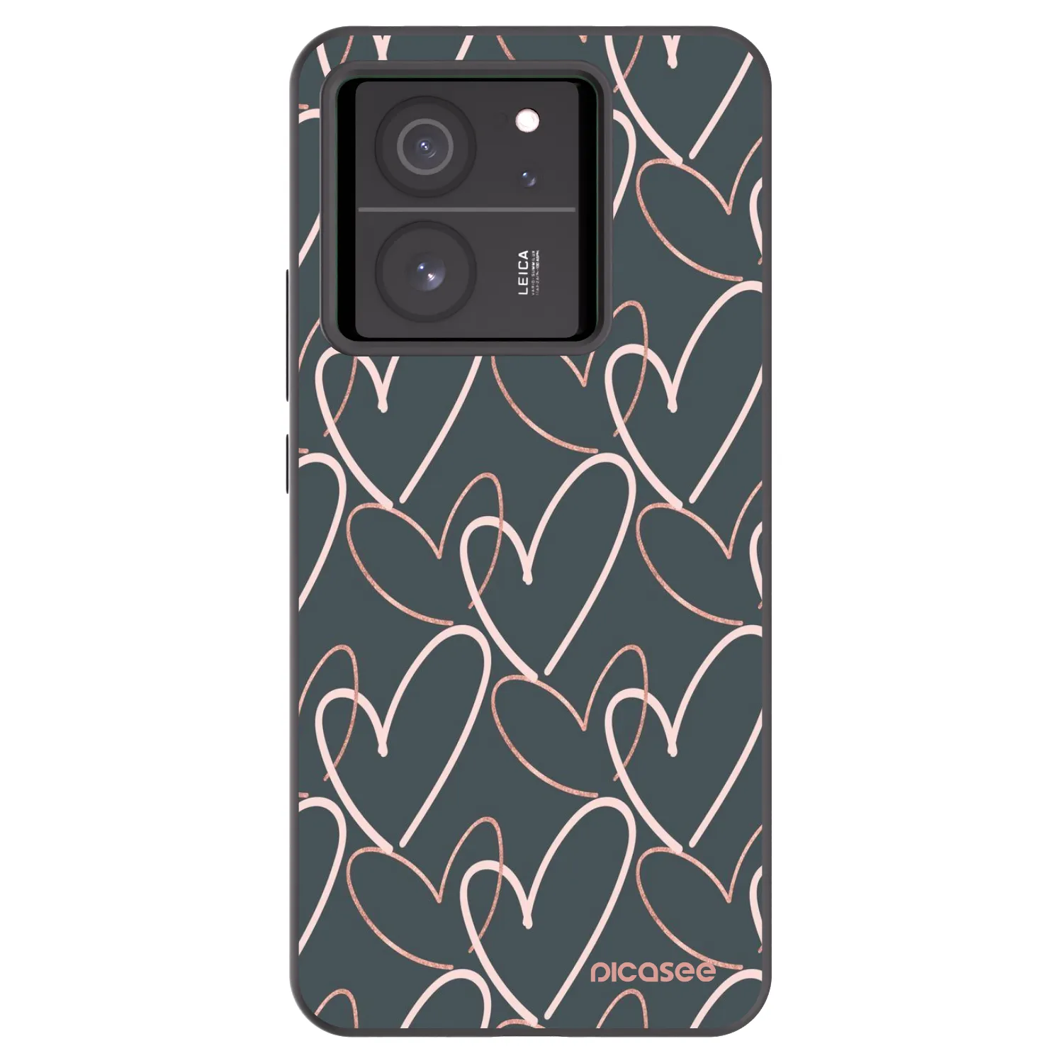 Silikonový černý obal pro Xiaomi 13T Pro - Hodně lásky