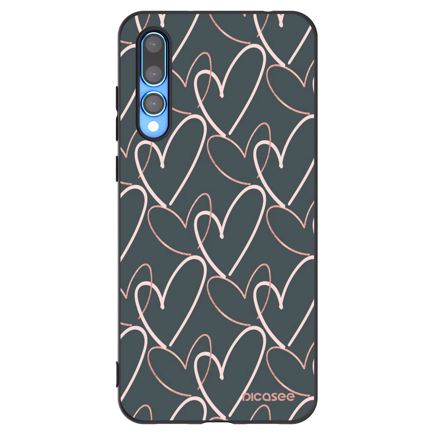 Picasee silikonový černý obal pro Huawei P20 Pro - Hodně lásky