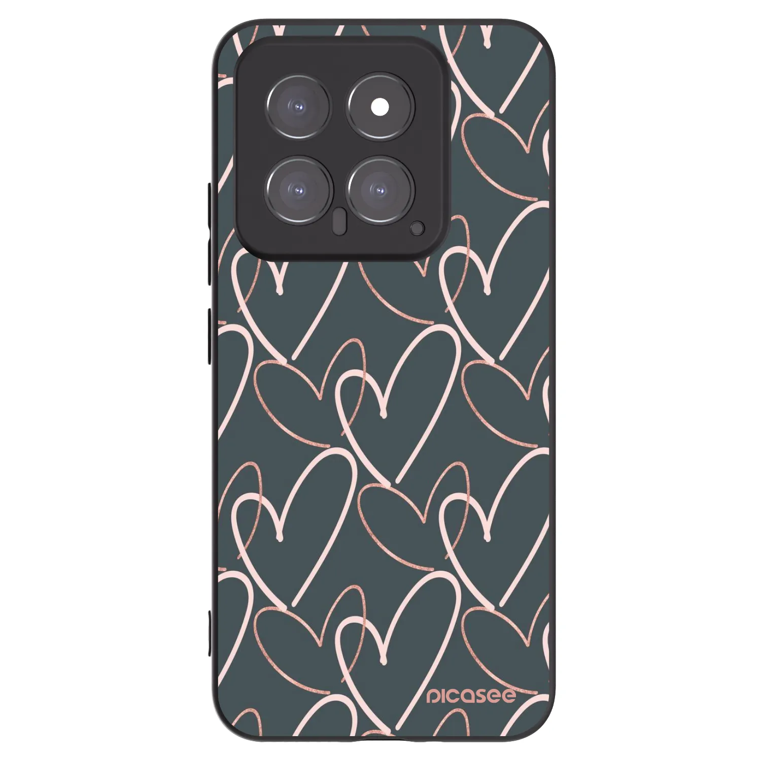 Picasee silikonový černý obal pro Xiaomi 14 - Hodně lásky