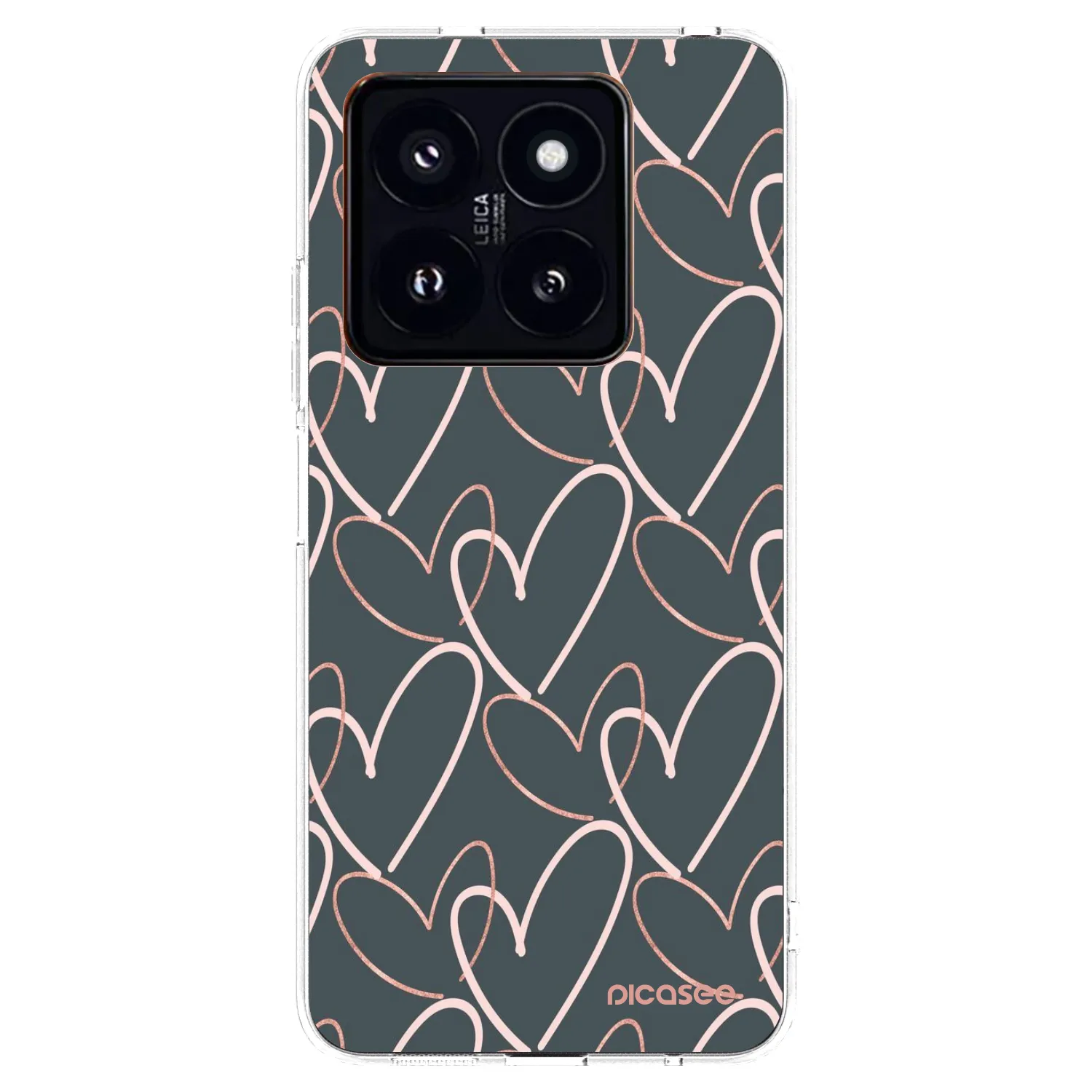 Picasee silikonový průhledný obal pro Xiaomi 14 Pro - Hodně lásky