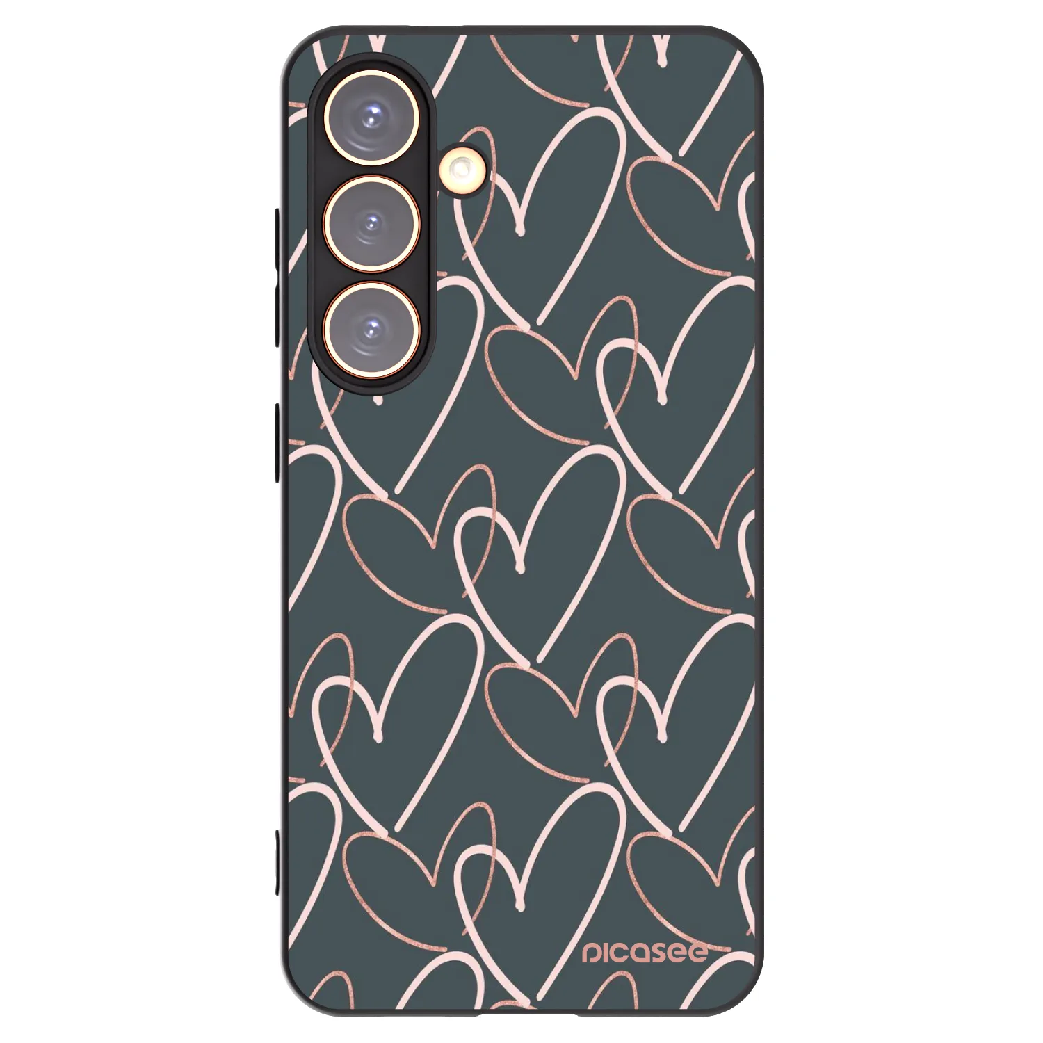 Picasee silikonový černý obal pro Samsung Galaxy S24 S921B 5G - Hodně lásky