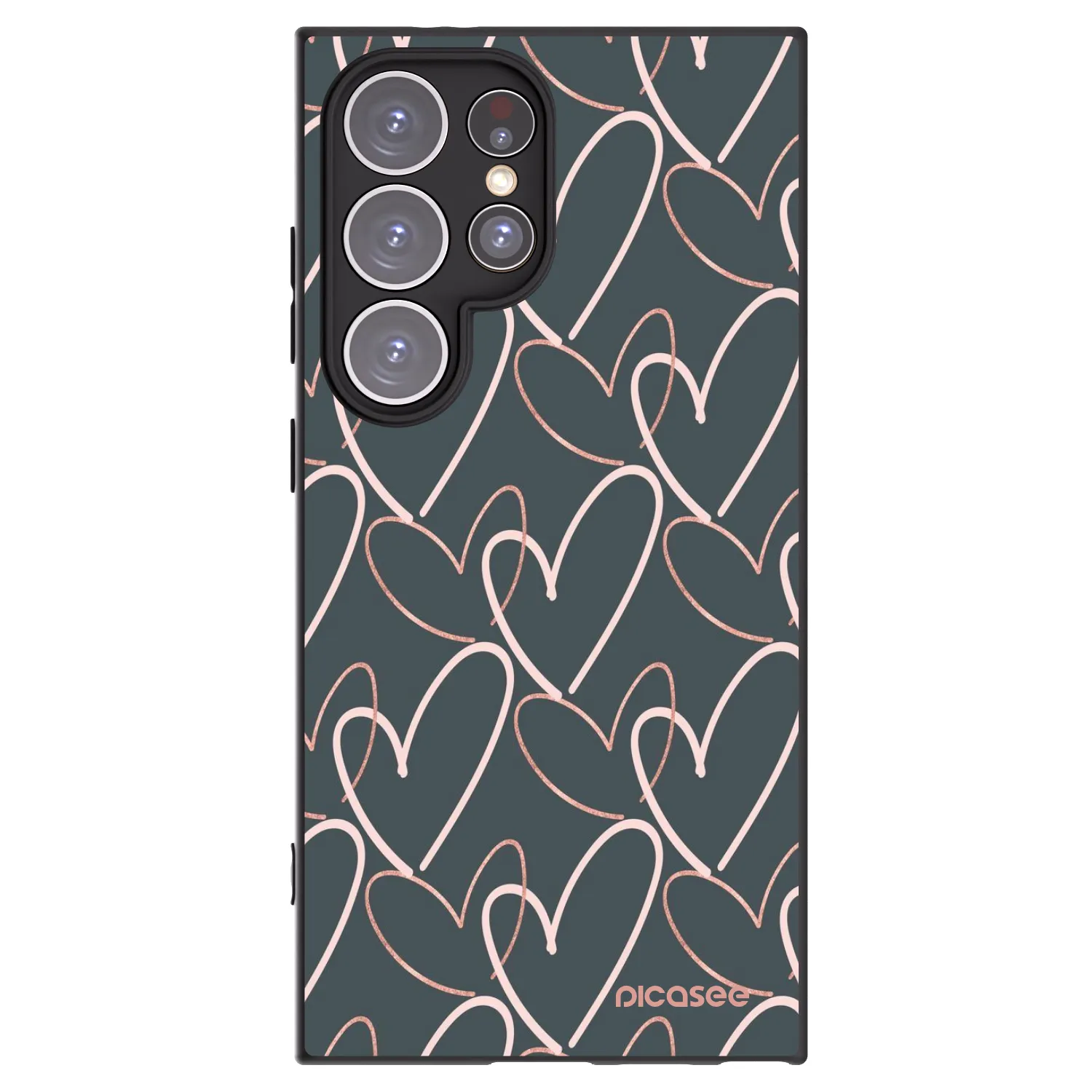 Picasee silikonový černý obal pro Samsung Galaxy S24 Ultra S928B 5G - Hodně lásky
