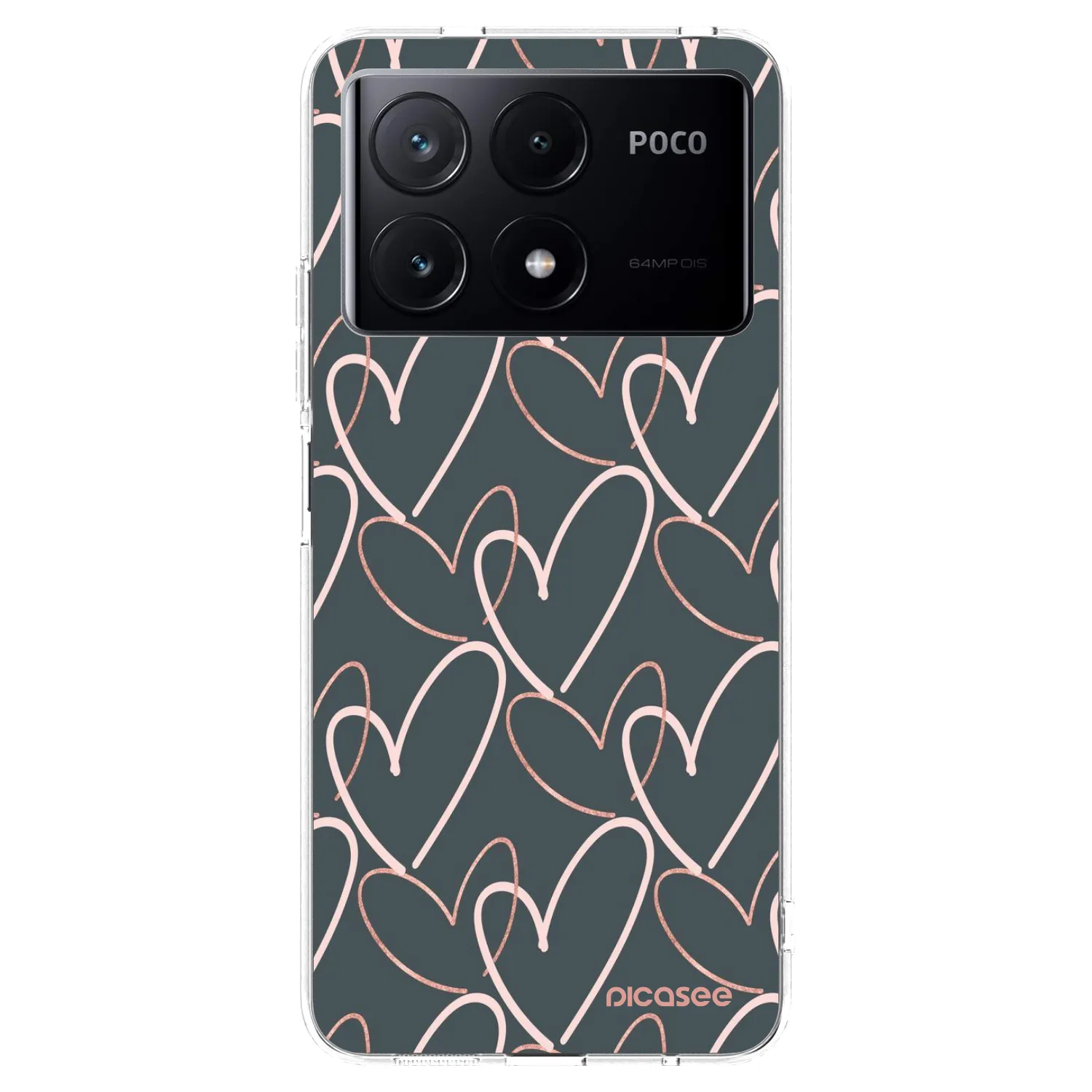 Picasee silikonový průhledný obal pro Xiaomi Poco X6 Pro - Hodně lásky