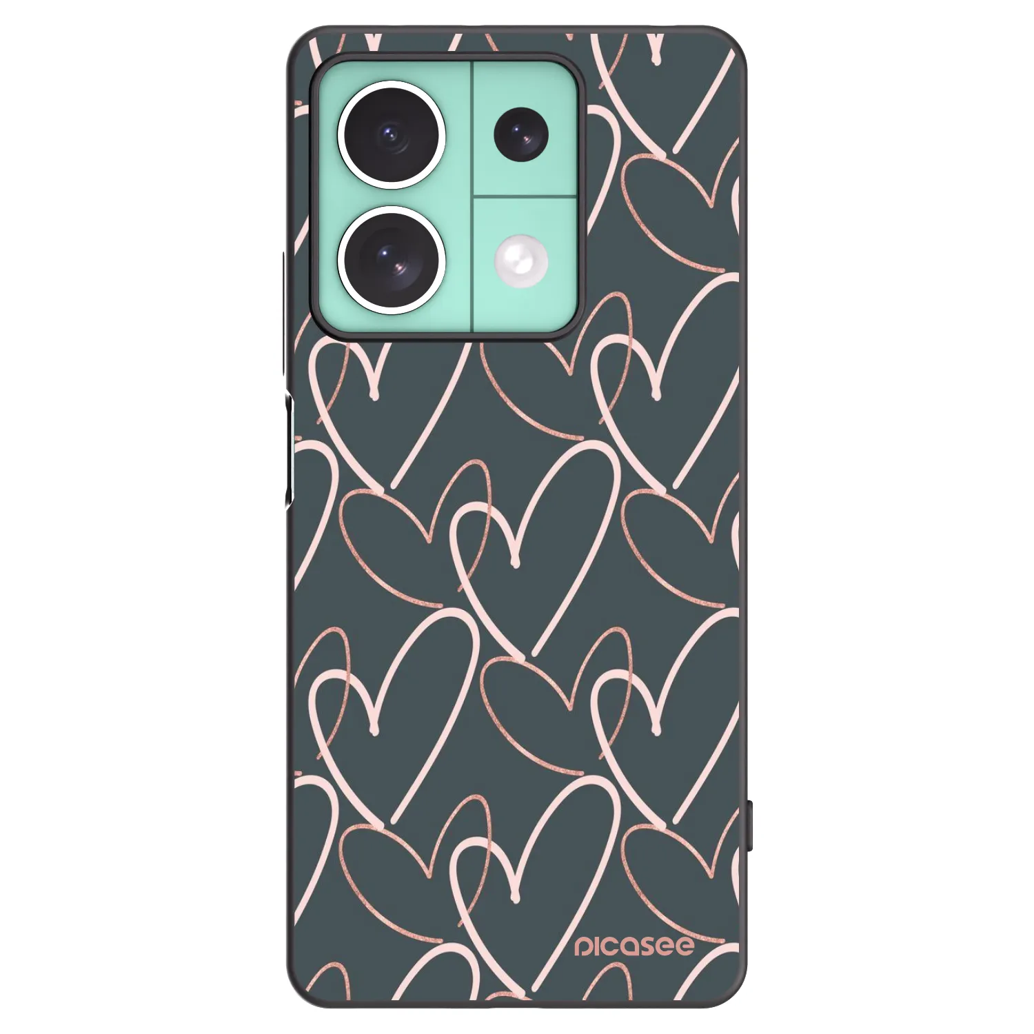 Picasee silikonový černý obal pro Xiaomi Redmi Note 13 5G - Hodně lásky