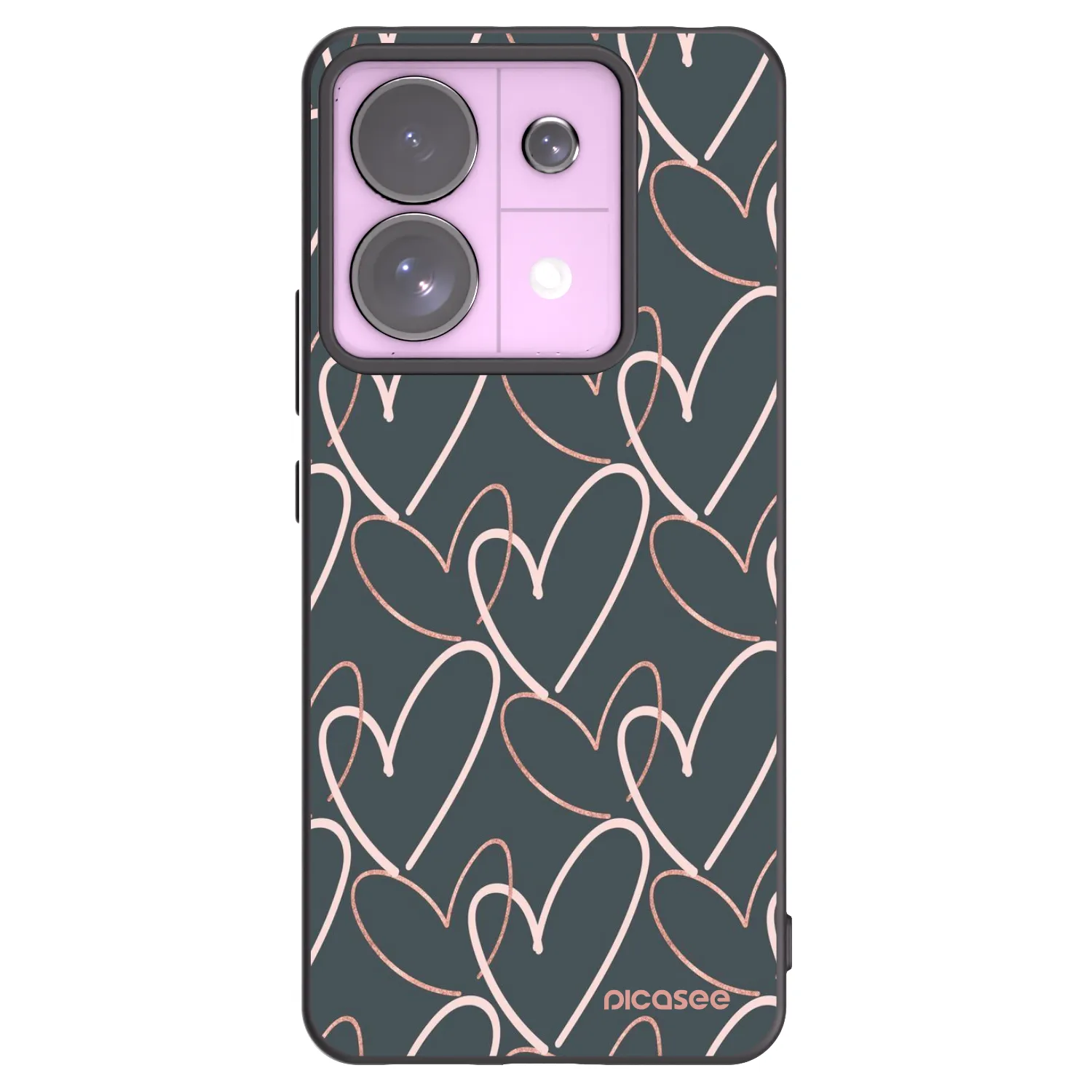 Picasee silikonový černý obal pro Xiaomi Redmi Note 13 Pro 5G - Hodně lásky