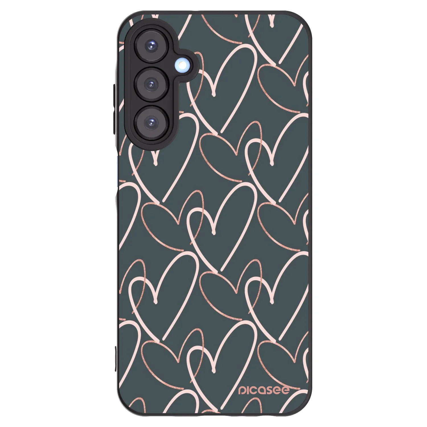 Picasee silikonový černý obal pro Samsung Galaxy A25 A256B 5G - Hodně lásky