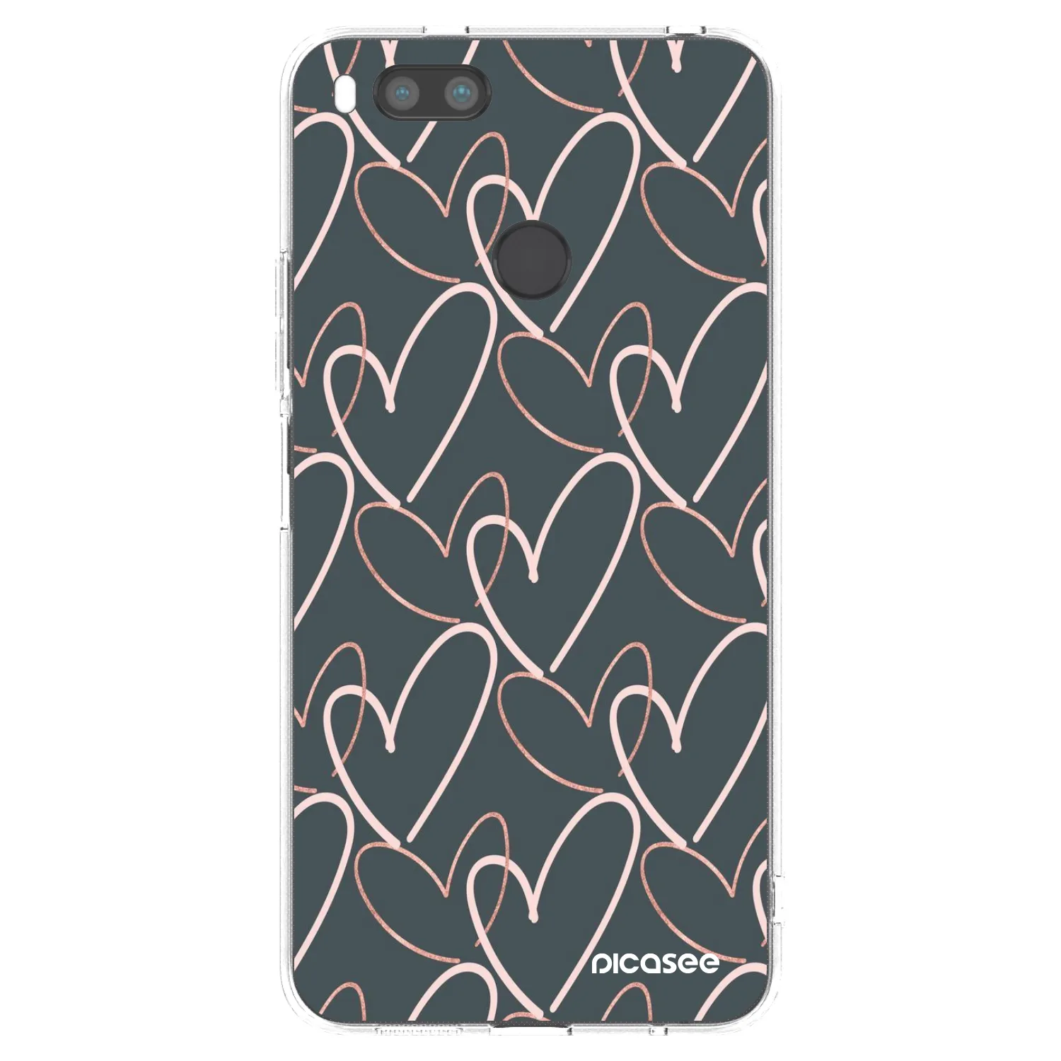 Picasee silikonový průhledný obal pro Xiaomi Mi A1 Global - Hodně lásky