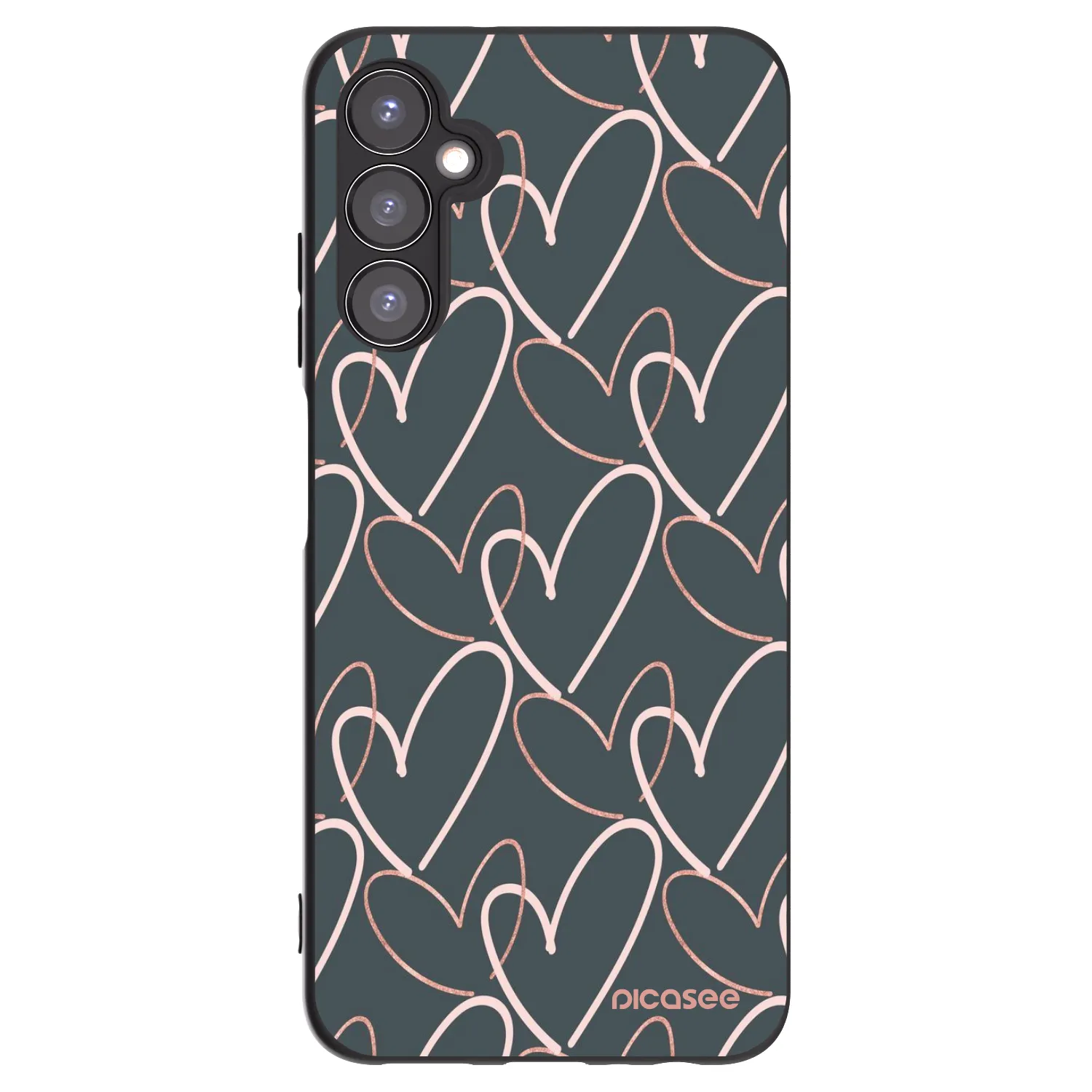 Picasee silikonový černý obal pro Samsung Galaxy A05s A057G - Hodně lásky