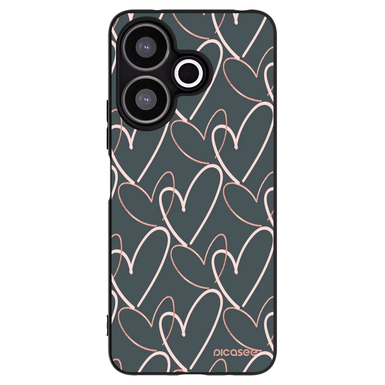 Picasee silikonový černý obal pro Xiaomi Redmi 13 4G - Hodně lásky