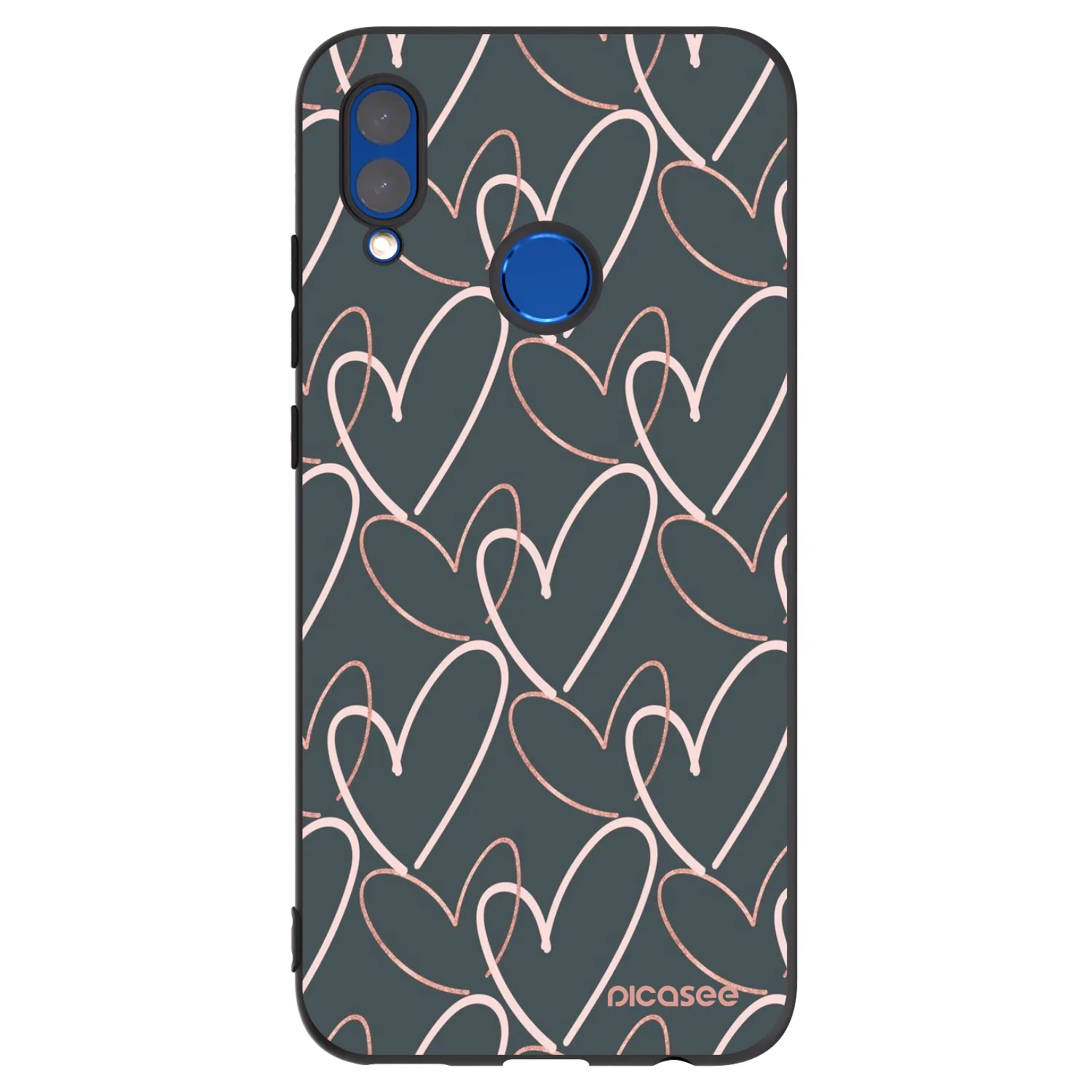 Picasee silikonový černý obal pro Honor 10 Lite - Hodně lásky