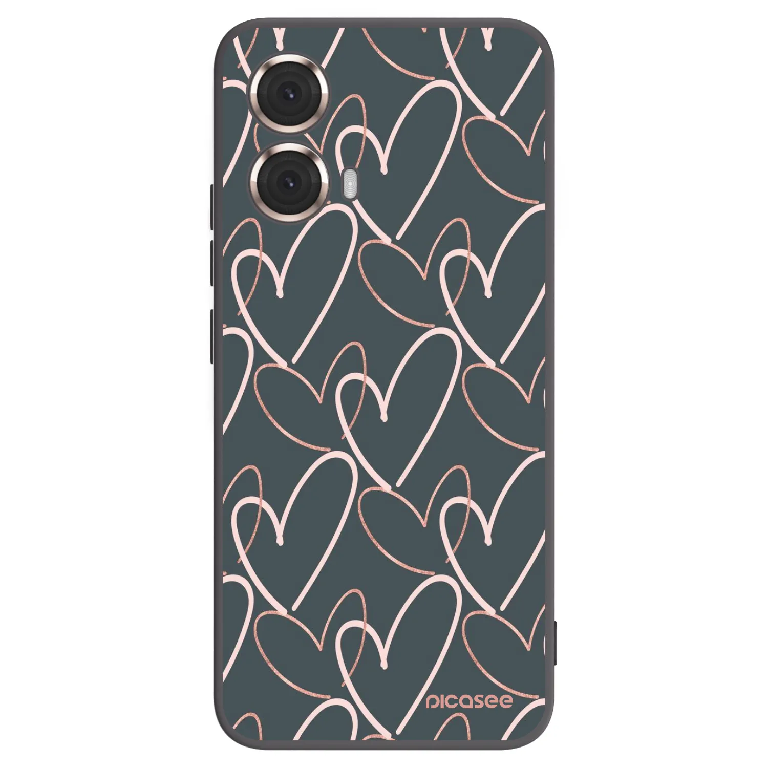 Picasee silikonový černý obal pro Motorola Moto G85 - Hodně lásky