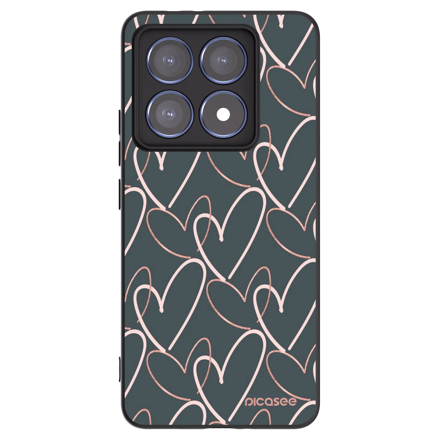 Picasee silikonový černý obal pro Xiaomi 14T Pro - Hodně lásky