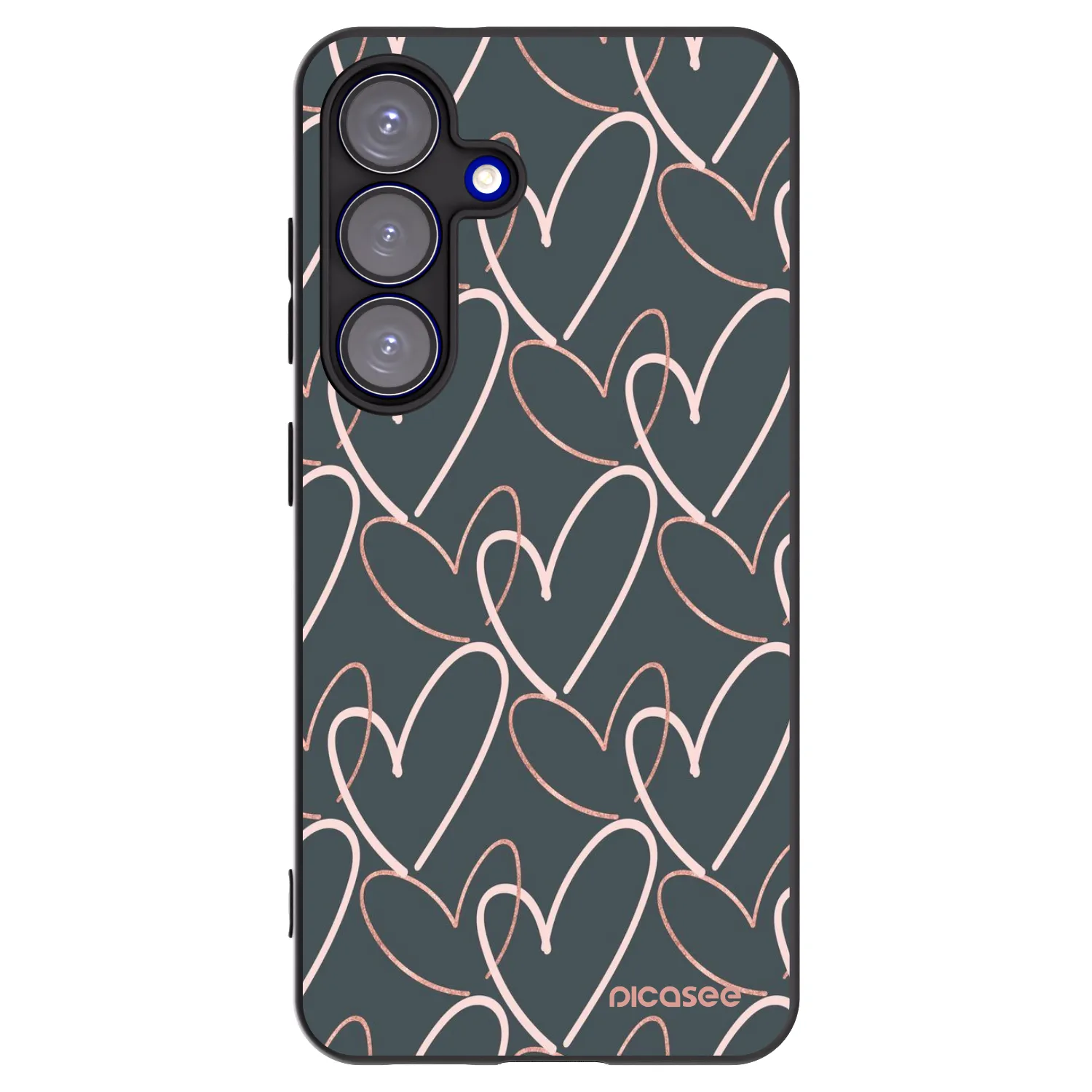 Picasee silikonový černý obal pro Samsung Galaxy S25 5G - Hodně lásky