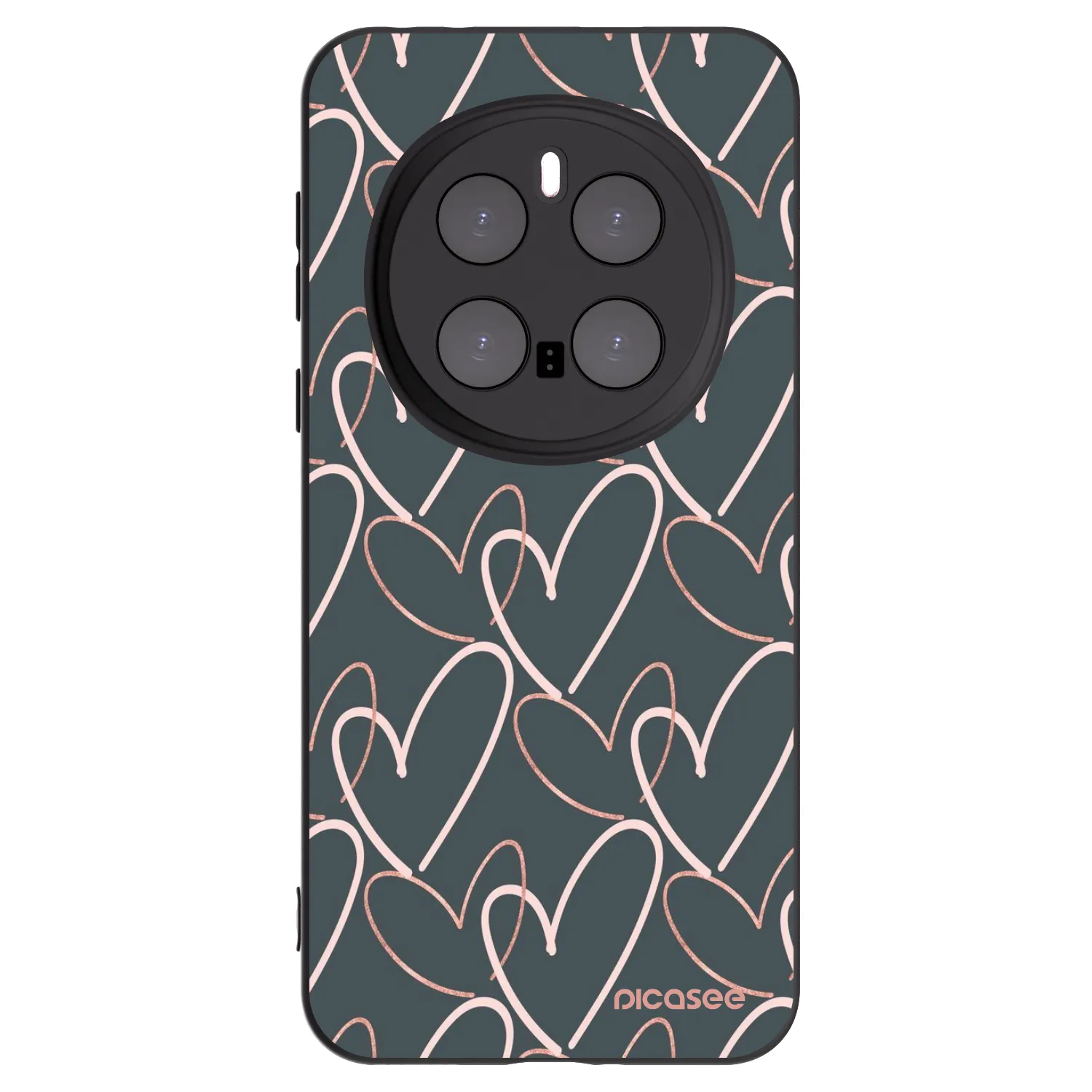 Picasee silikonový černý obal pro Honor Magic7 Pro 5G - Hodně lásky