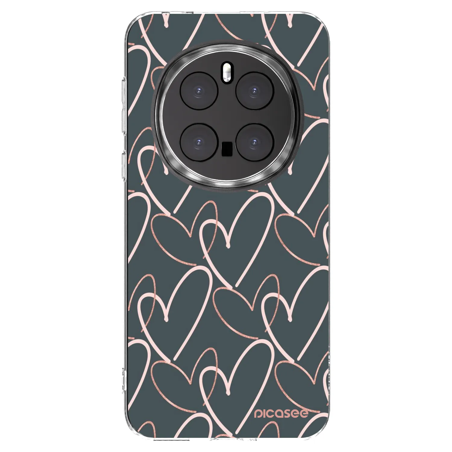 Picasee silikonový průhledný obal pro Honor Magic7 Pro 5G - Hodně lásky