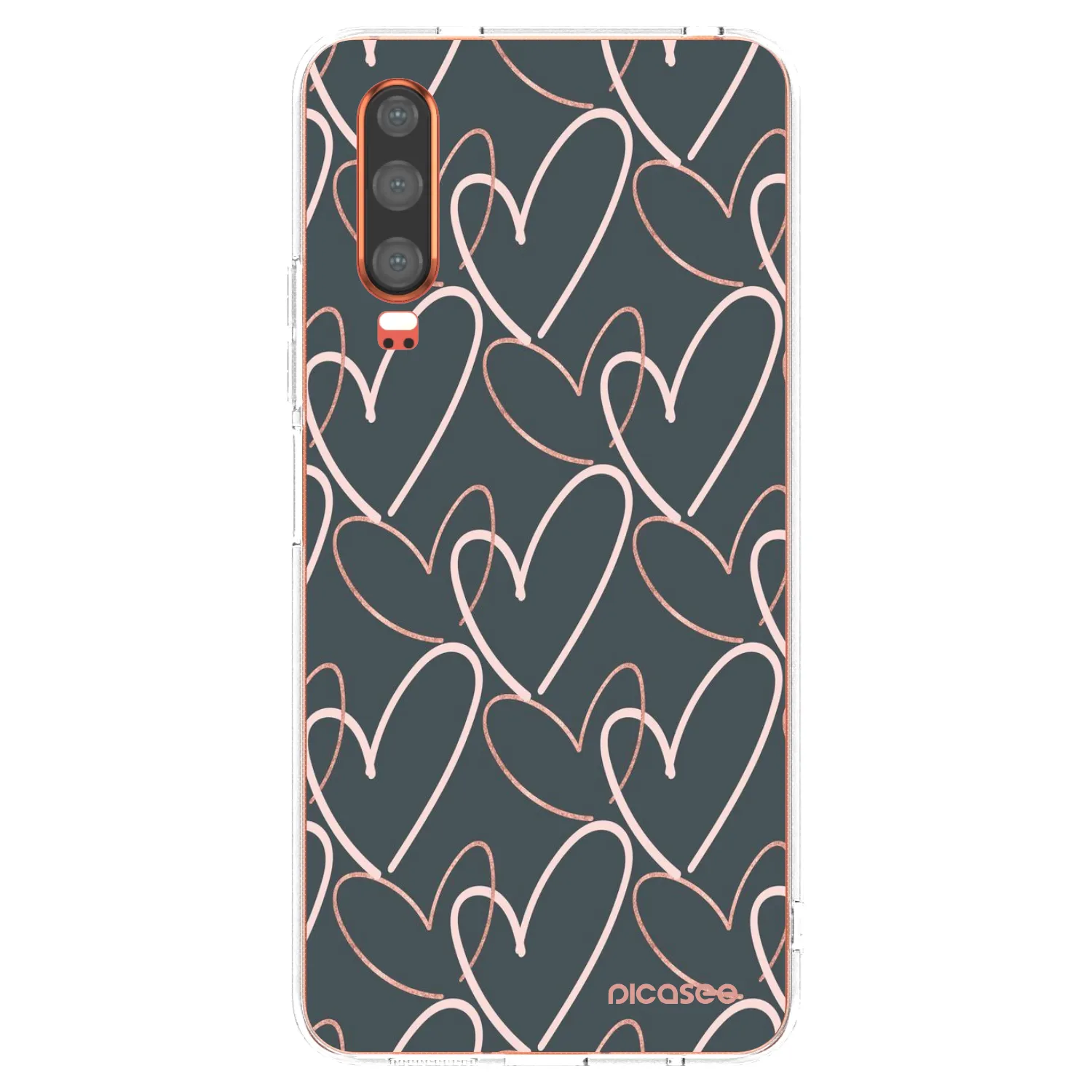 Picasee silikonový průhledný obal pro Huawei P30 - Hodně lásky