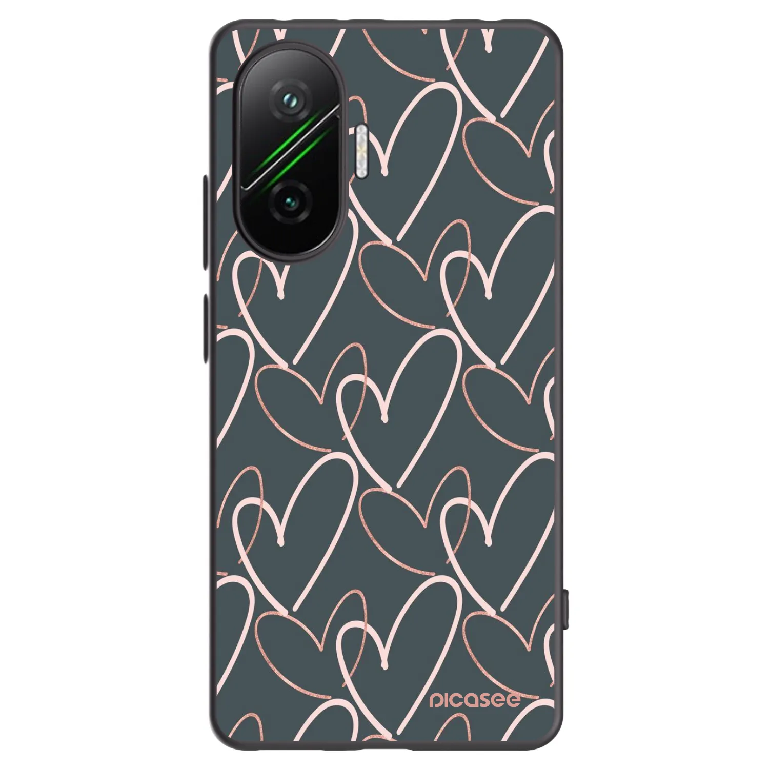Picasee silikonový černý obal pro Xiaomi Poco F7 Pro 5G - Hodně lásky