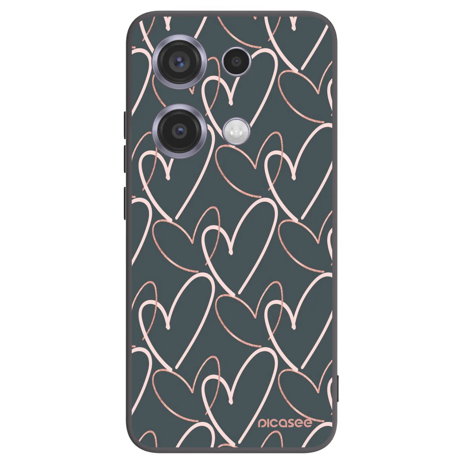 Picasee silikonový černý obal pro Xiaomi Redmi Note 14S - Hodně lásky