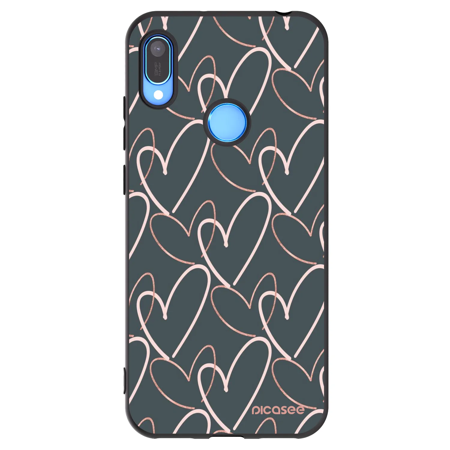 Picasee silikonový černý obal pro Huawei Y6 2019 - Hodně lásky